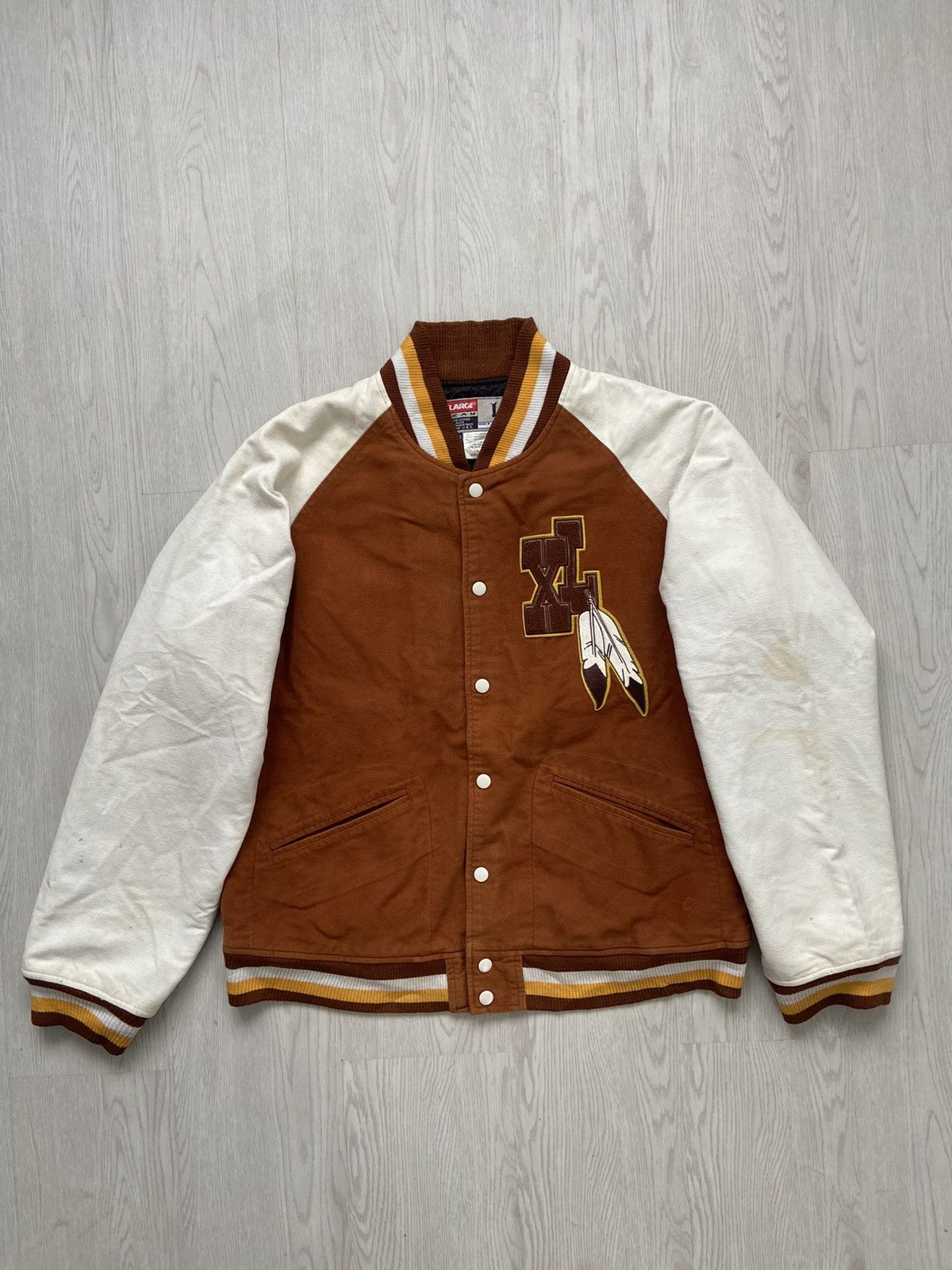 Xlarge Vintage 2000’s Xlarge Louis Vuitton Parody Moleskin Varsity Size US L / EU 52-54 / 3 - 1 Thumbnail