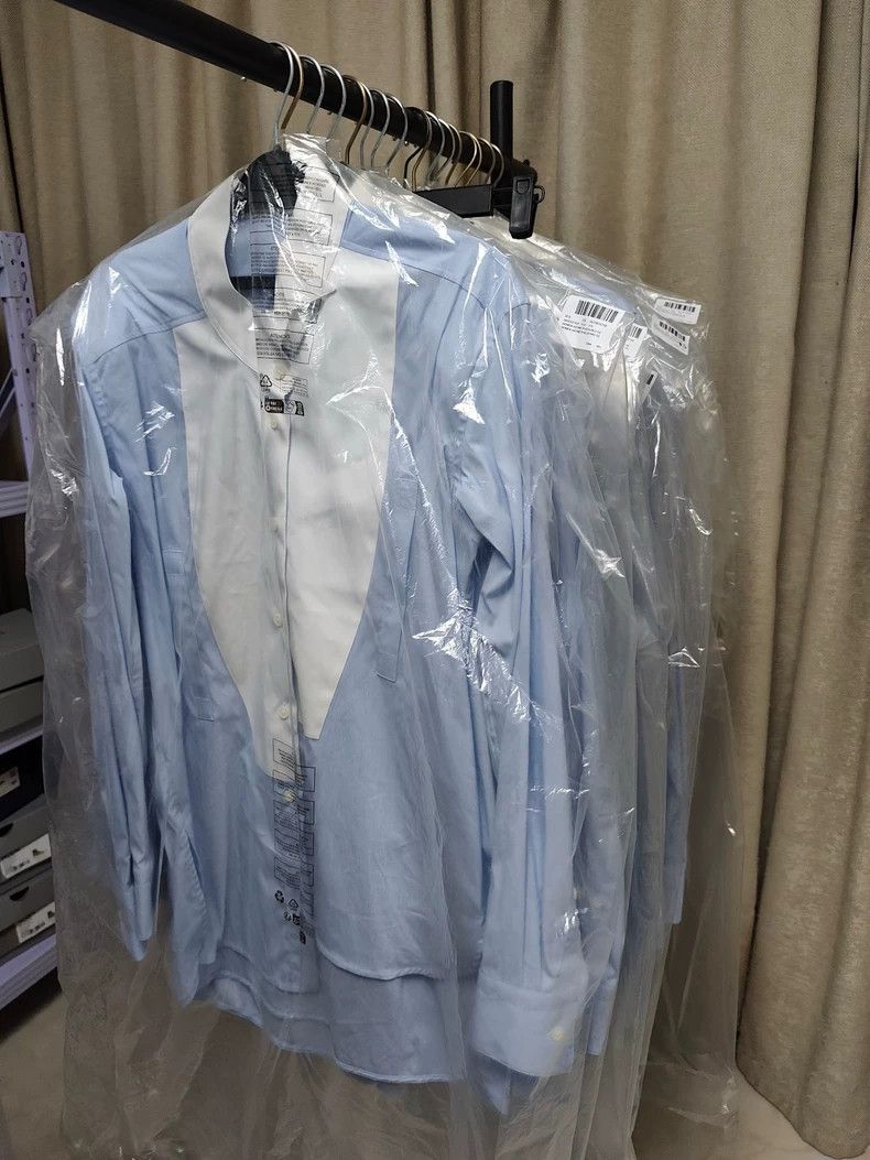 Loewe Loewe Blue and white stitching shirt Size S / US 4 / IT 40 - 3 Thumbnail