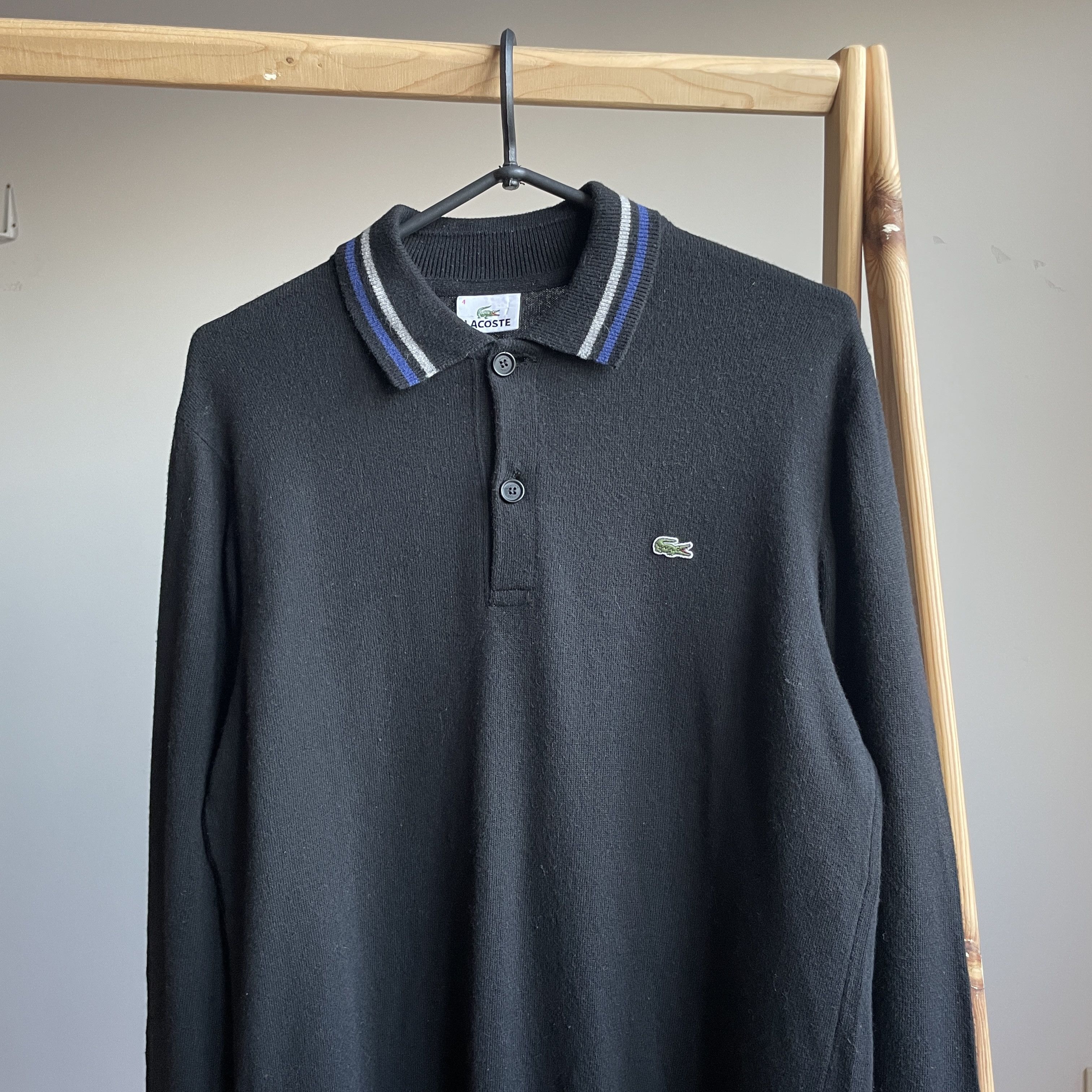 Lacoste Lacoste Vintage Cotton Blend Collared Sweater Size 4 Size US M / EU 48-50 / 2 - 3 Thumbnail