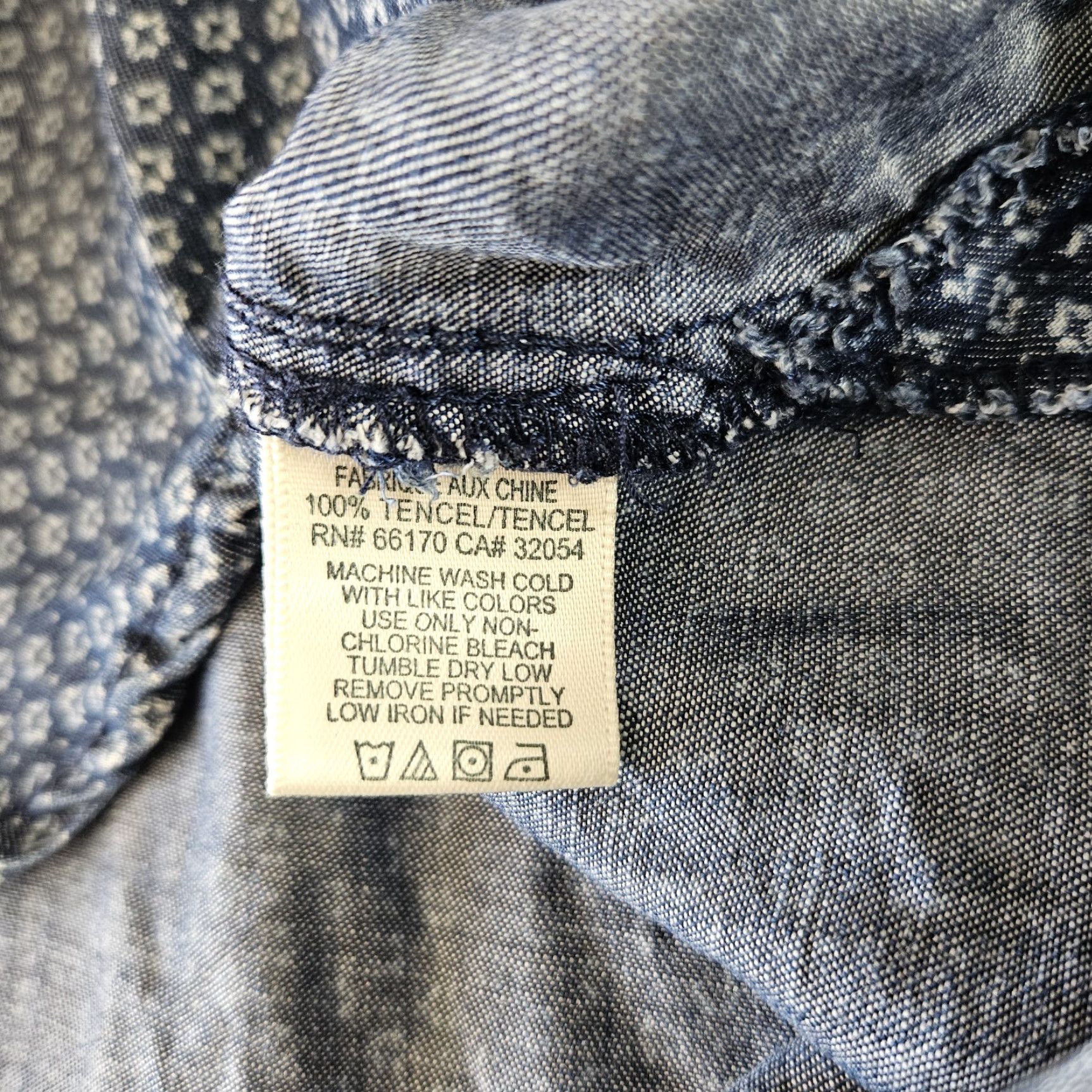 CLOT Cloth & Stone Womens Button-Up Tunic XS Blue Long Sleeve Belted Tencel Shirt Size XS / US 0-2 / IT 36-38 - 4 Thumbnail