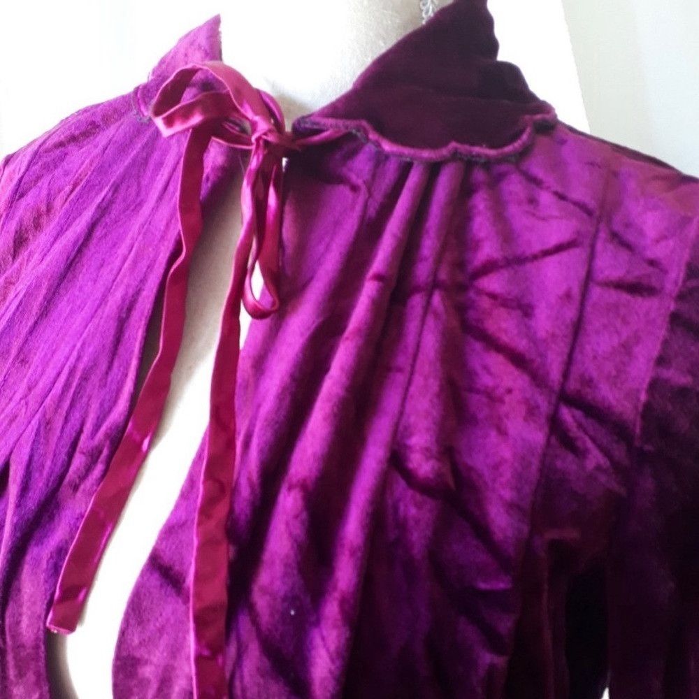 Vintage VINTAGE Lady Diana by Bards Fashions Fuchsia Velvet C Size XS / US 0-2 / IT 36-38 - 4 Thumbnail