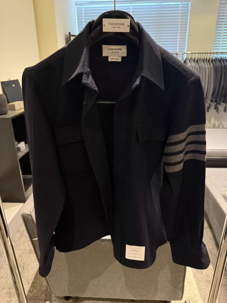 Thom Browne Thom Browne Rare blue and black shirt jacket 2505-Nextarrow Size US M / EU 48-50 / 2 - 1 Thumbnail