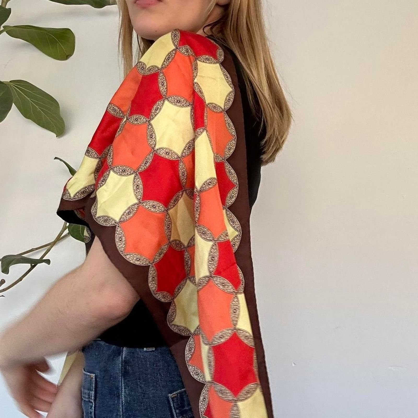 Oscar De La Renta Vintage Oscar de la Renta Silk Scarf Size ONE SIZE - 5 Thumbnail