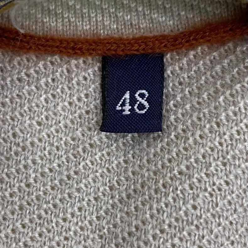 Loro Piana LORO PIANA Brown and gray zipper long sleeve knitted cardi Size M / US 6-8 / IT 42-44 - 6 Thumbnail