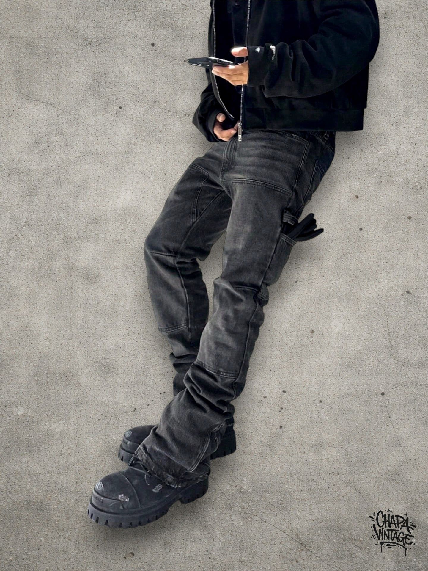 Japanese Brand Slim gray jeans Size US 32 / EU 48 - 2 Thumbnail