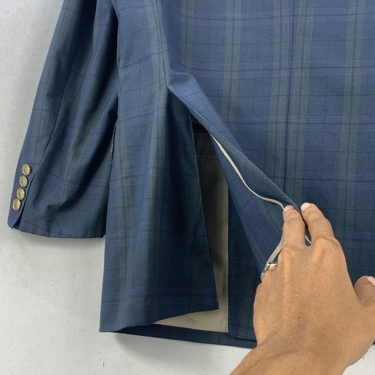 Burberry Vintage Burberrys Plaid Double Breasted Blazer Coat Size L / US 10 / IT 46 - 11 Thumbnail