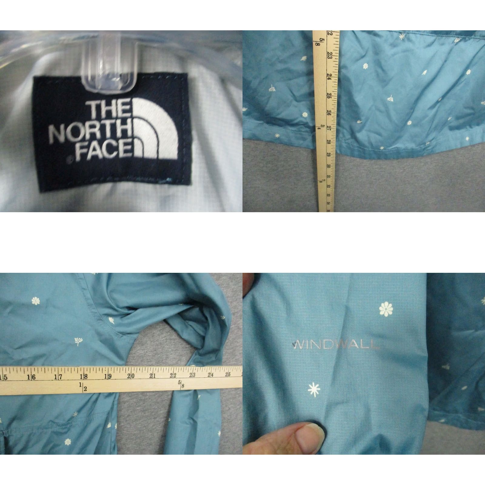 The North Face The North Face Jacket Fanorak Packable Floral Aqua Small Windwall Women Size S / US 4 / IT 40 - 8 Thumbnail