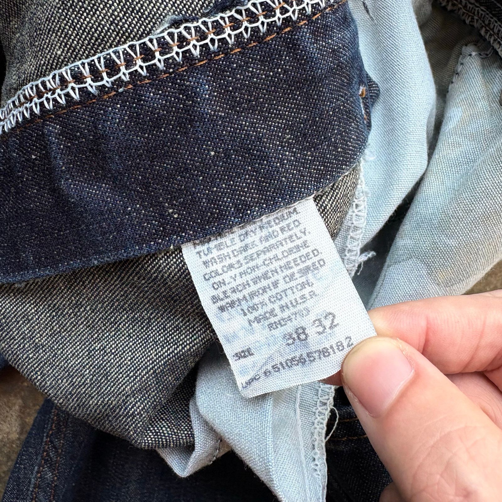 Lee Crazy Vintage Buddy Lee Cant Bust Em Cinch Back Jeans Size US 38 / EU 54 - 7 Thumbnail