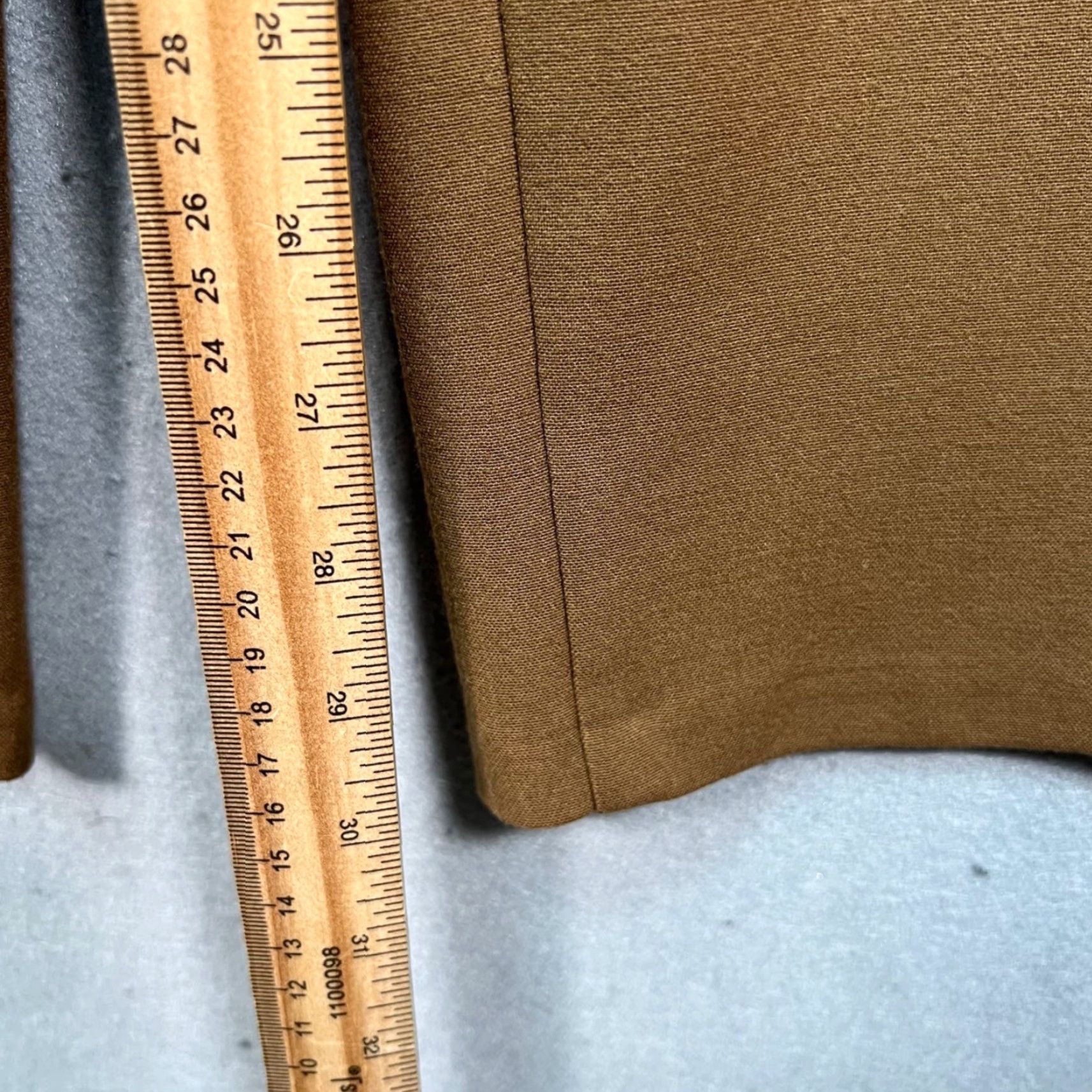 Oak + Fort Oak + Fort Womens 6 Camel Brown Wide-Leg Trousers Dress Pants Slim Flat Front High Rise Christmas? Size 28" / US 6 / IT 42 - 7 Thumbnail