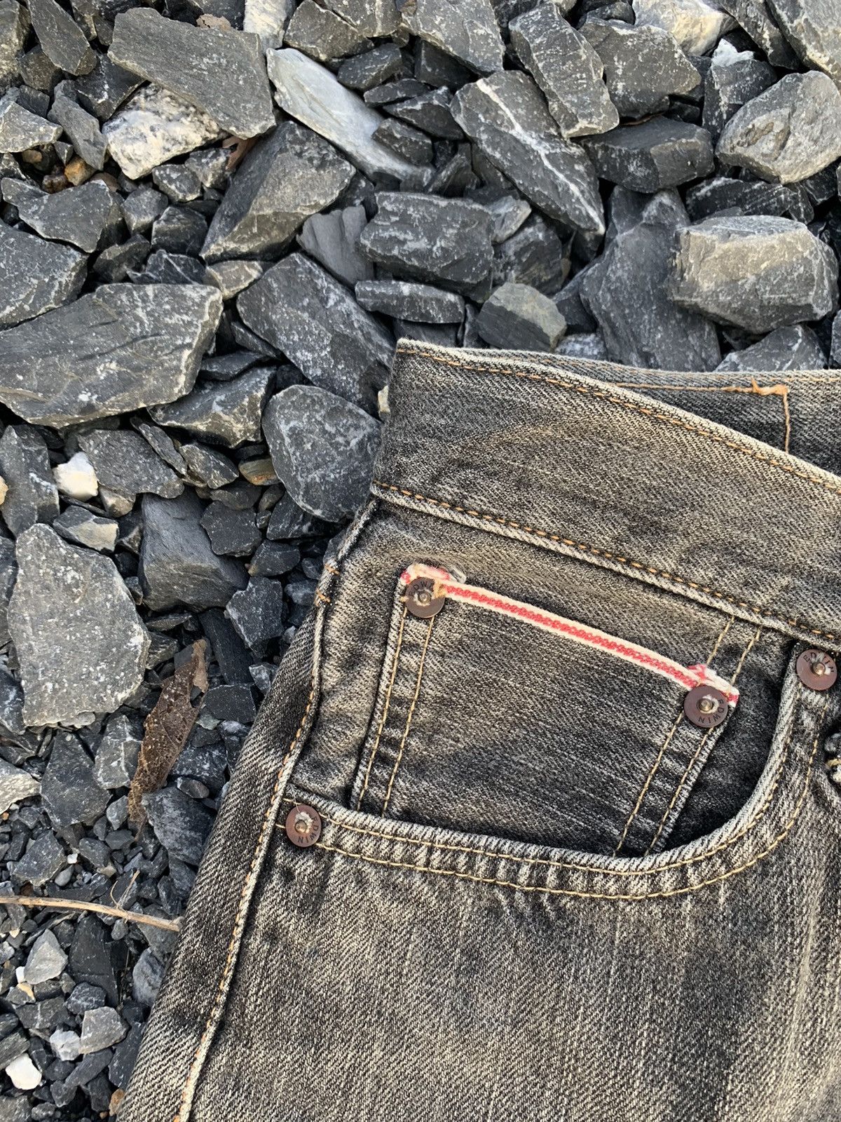 Kapital VINTAGE EDWIN 505s SELVEDGE FADED JAPANESE DISTRESSED DENIM Size US 28 / EU 44 - 10 Thumbnail