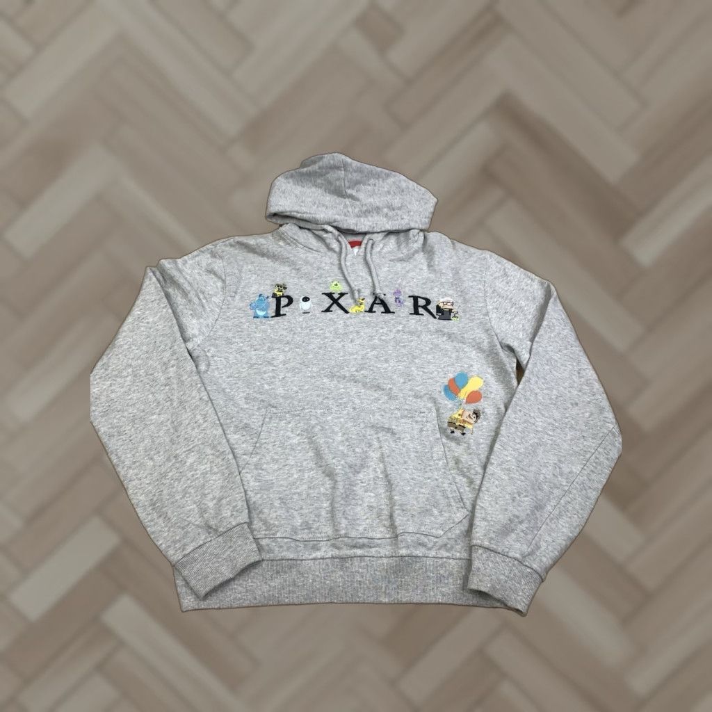 Disney Disney Pixar Character Hoodie Adult S Gray Embroidered Pullover 12494 Size S / US 4 / IT 40 - 1 Thumbnail