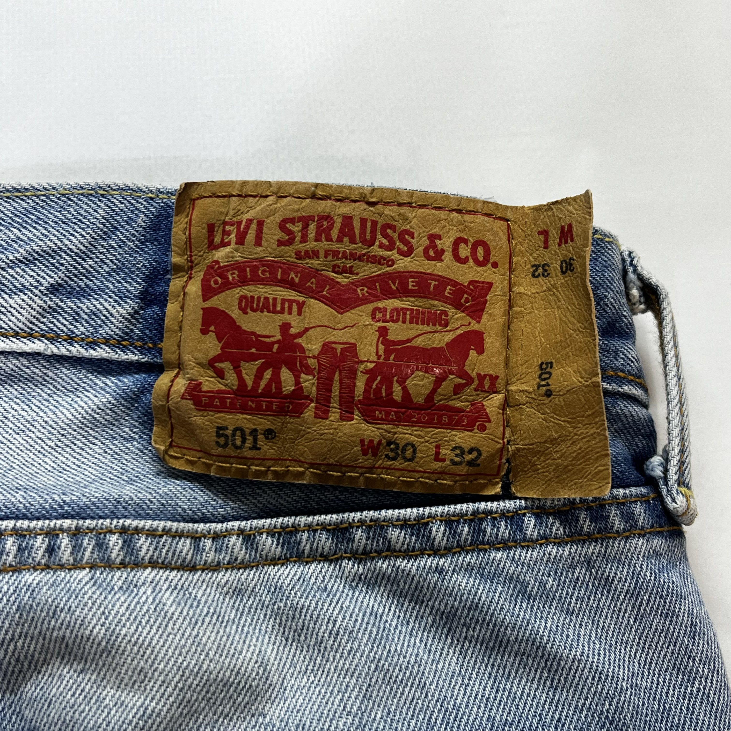 Levi's Vintage Levis 501 Distressed Denim Thrashed Pants Size US 32 / EU 48 - 12 Thumbnail