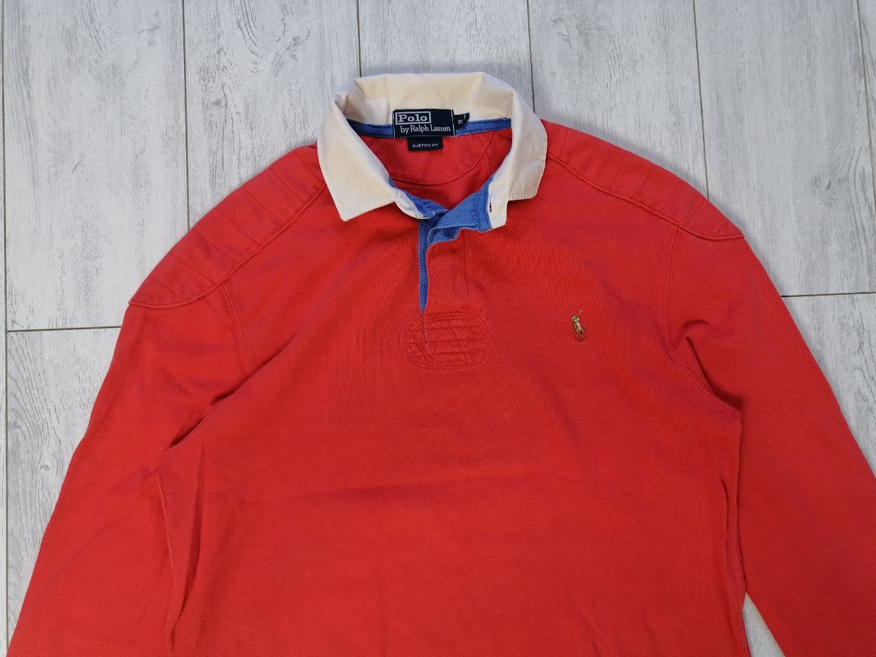 Polo Ralph Lauren Polo Ralph Lauren Vintage Mens Rugby Long Sleeve Polo Shirt Size US M / EU 48-50 / 2 - 2 Thumbnail