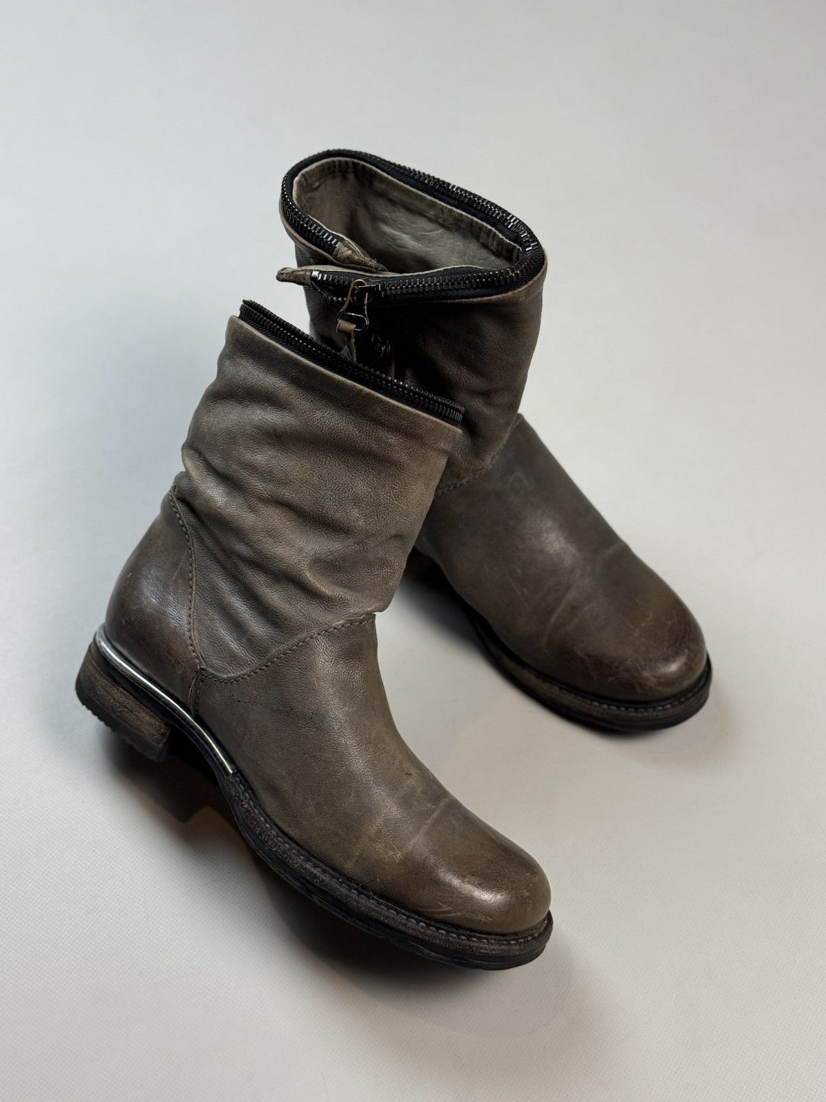 A.S.98 A.S. 98 Airstep Avant-Garde Leather Combat Boots Shoes Size US 7 / IT 37 - 6 Thumbnail