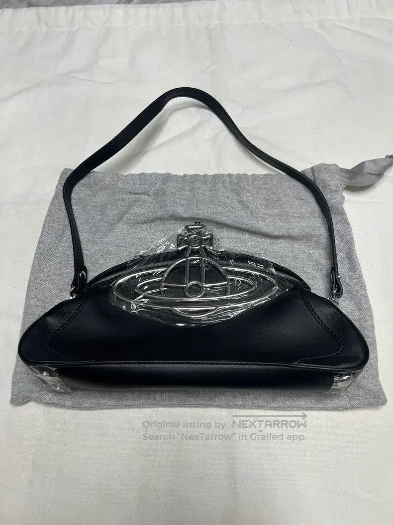 Vivienne Westwood vivienne westwood size os Saturn Crescent Moon Bag, Black C Size ONE SIZE - 1 Thumbnail