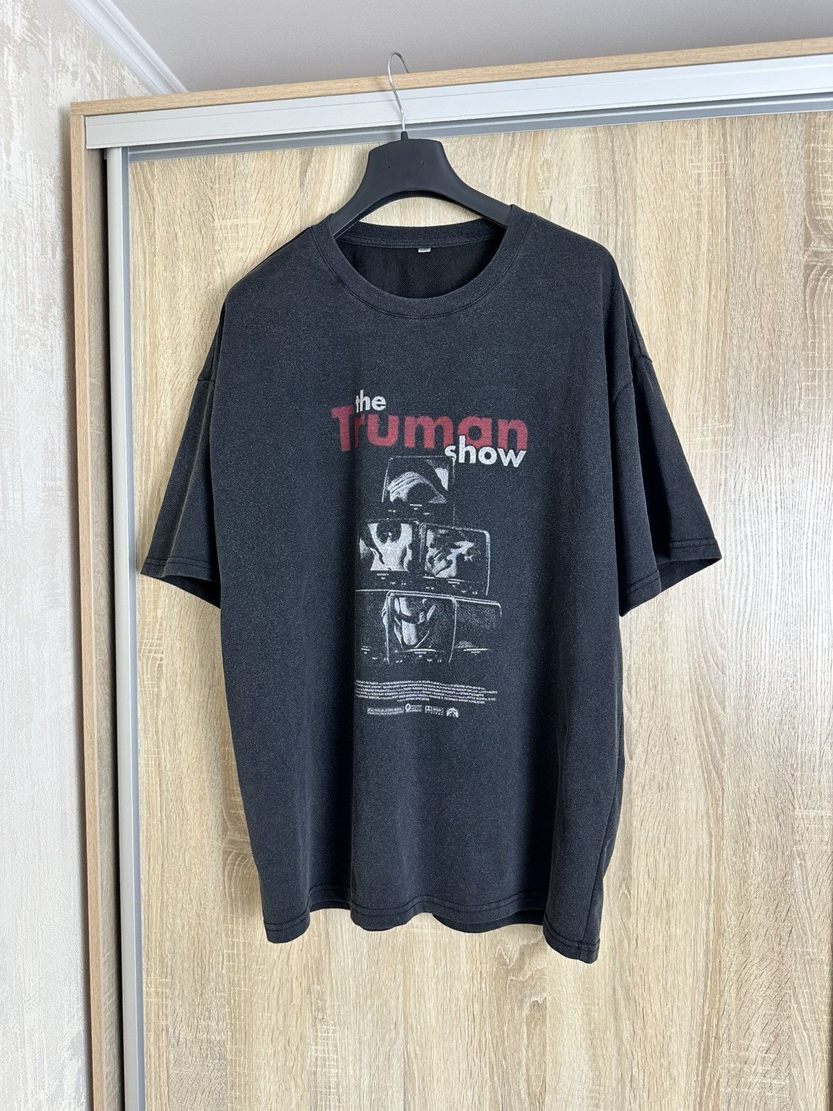 Vintage 🔥 1998 The Truman Show Vintage Movie Jim Carrey T Shirt Size US XXL / EU 58 / 5 - 2 Thumbnail