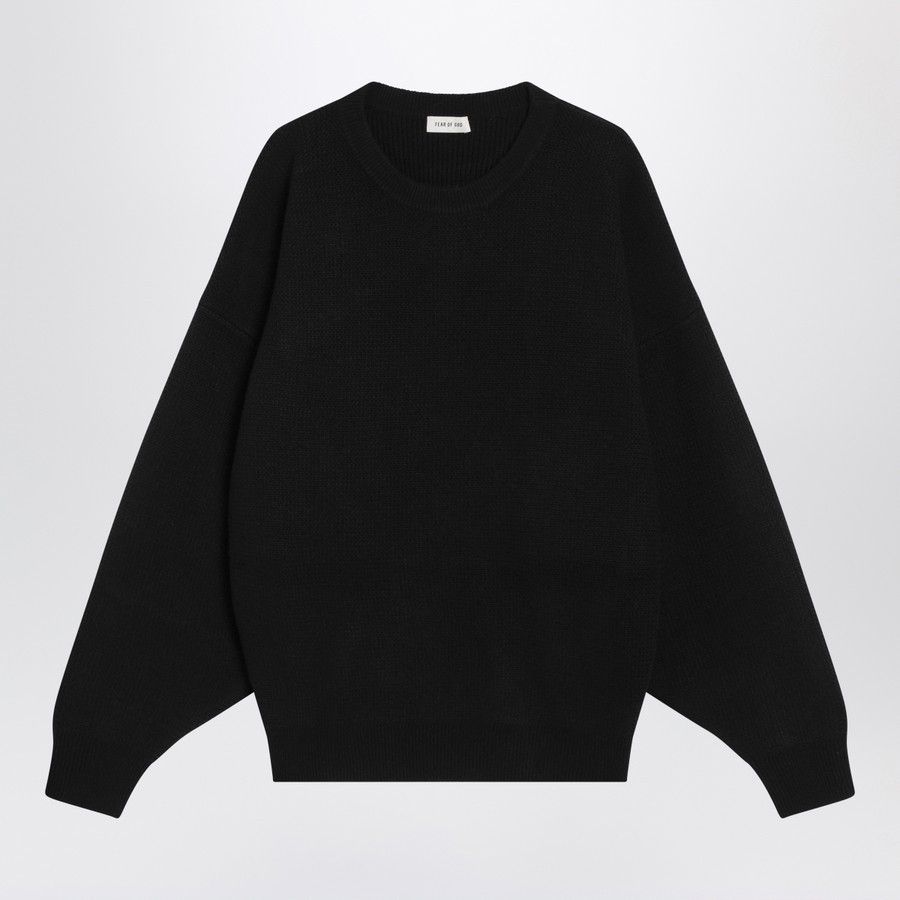 Fear of God o1d2blof0226 Wool Crewneck Sweater in Black Size US M / EU 48-50 / 2 - 2 Thumbnail