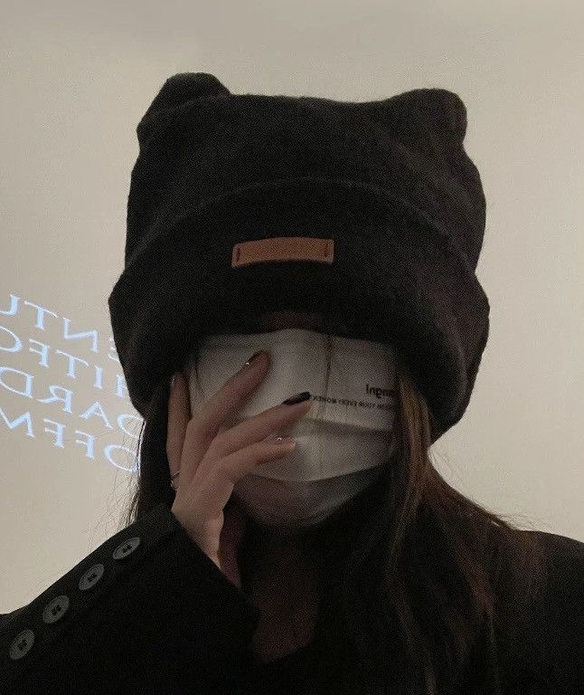 Japanese Brand Retro y2k vintage unisex 2 way cat ear beanie hat Size ONE SIZE - 3 Thumbnail