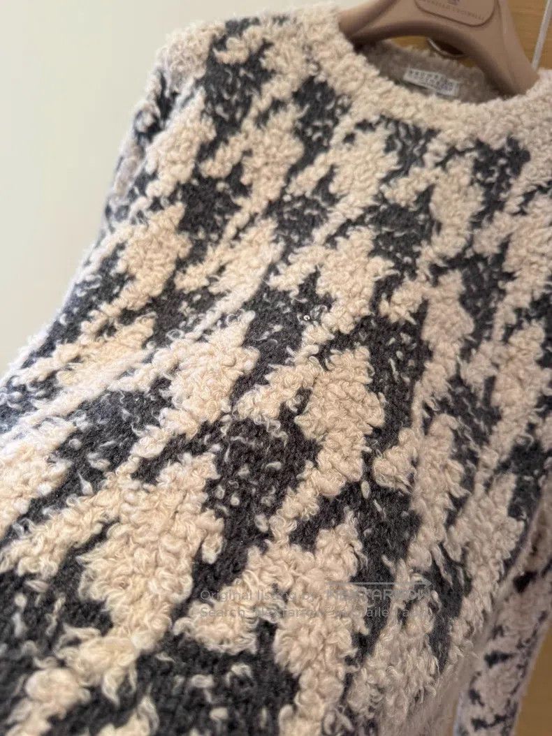 Brunello Cucinelli Brunello Cucinelli Cashmere Glitter Knit Top Size S / US 4 / IT 40 - 3 Thumbnail