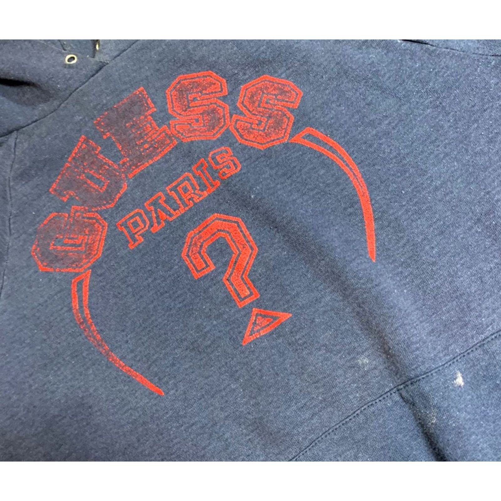 Guess Guess Paris Mens Medium Hoodie Sweatshirt VTG 80s Size Large Fits Smaller Size US M / EU 48-50 / 2 - 2 Thumbnail