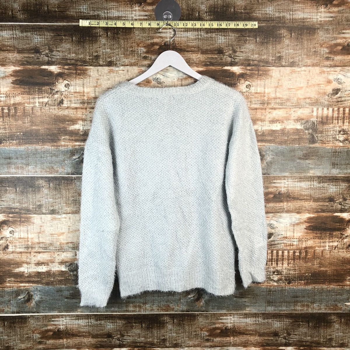 Japanese Brand DL Sorridere Blue Mohair Knitwear #C385 Size M / US 6-8 / IT 42-44 - 12 Thumbnail