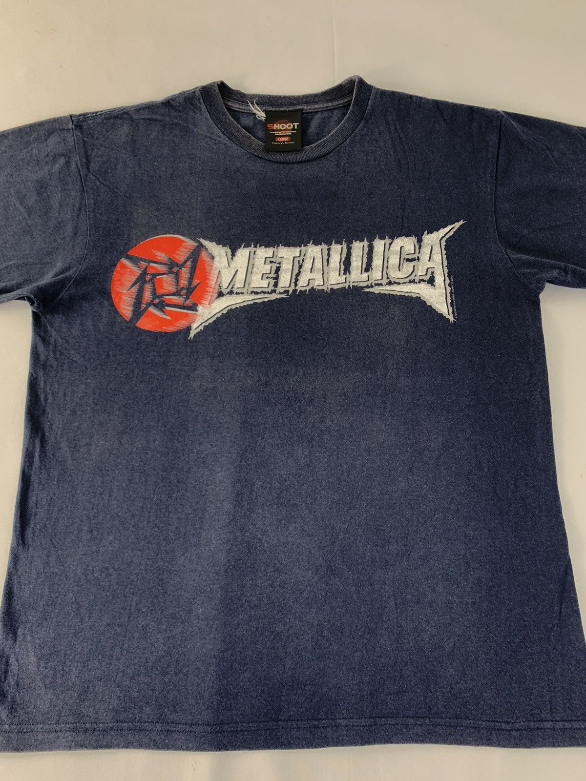 Metallica Metalica America Hard Rock Music Band Tag Shoot Spell Out Size US L / EU 52-54 / 3 - 3 Thumbnail