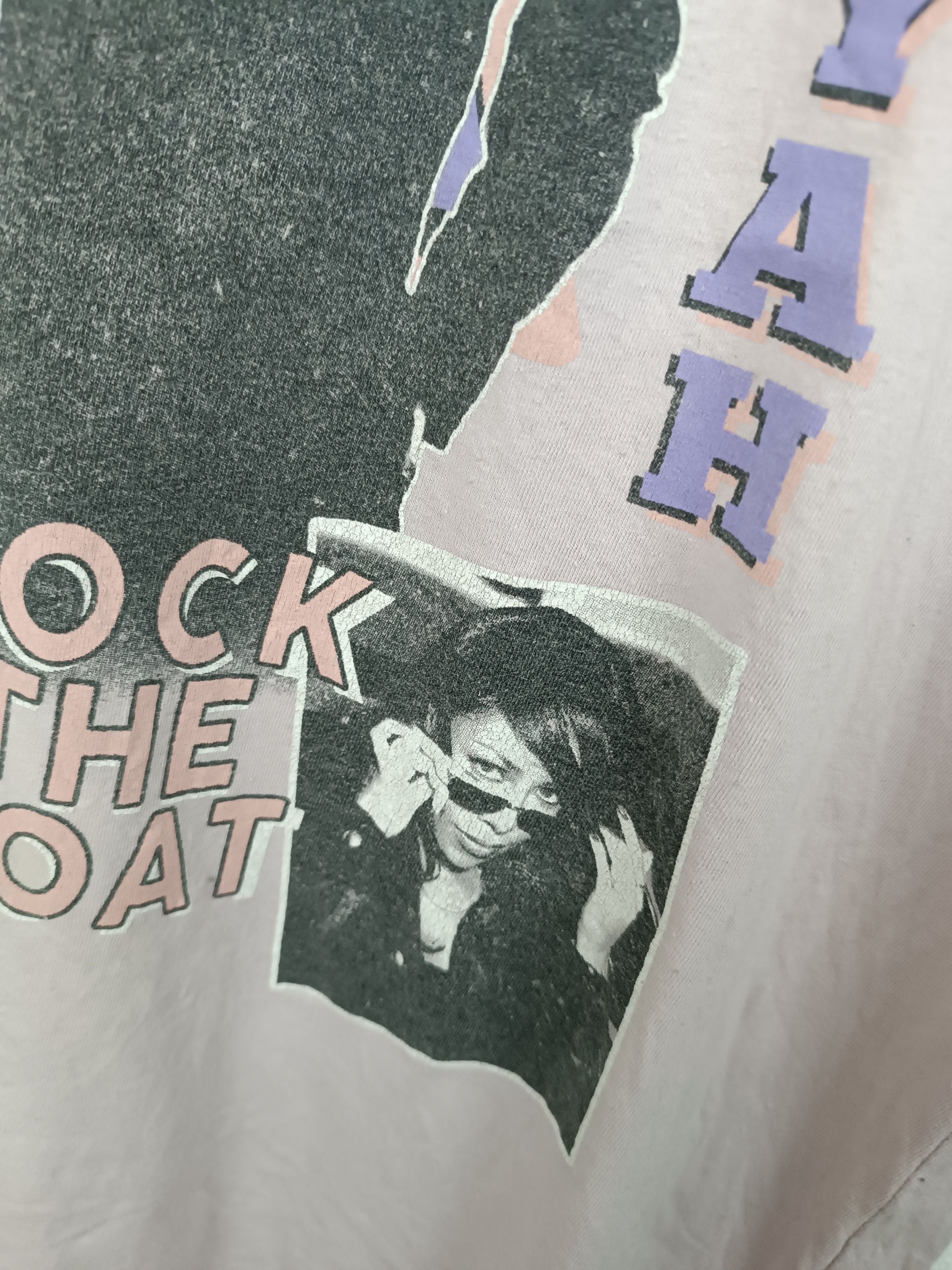 Rap Tees VINTAGE AALIYAH ROCK THE BOAT RAP TEE left eye jcole tupac Size US L / EU 52-54 / 3 - 14 Thumbnail