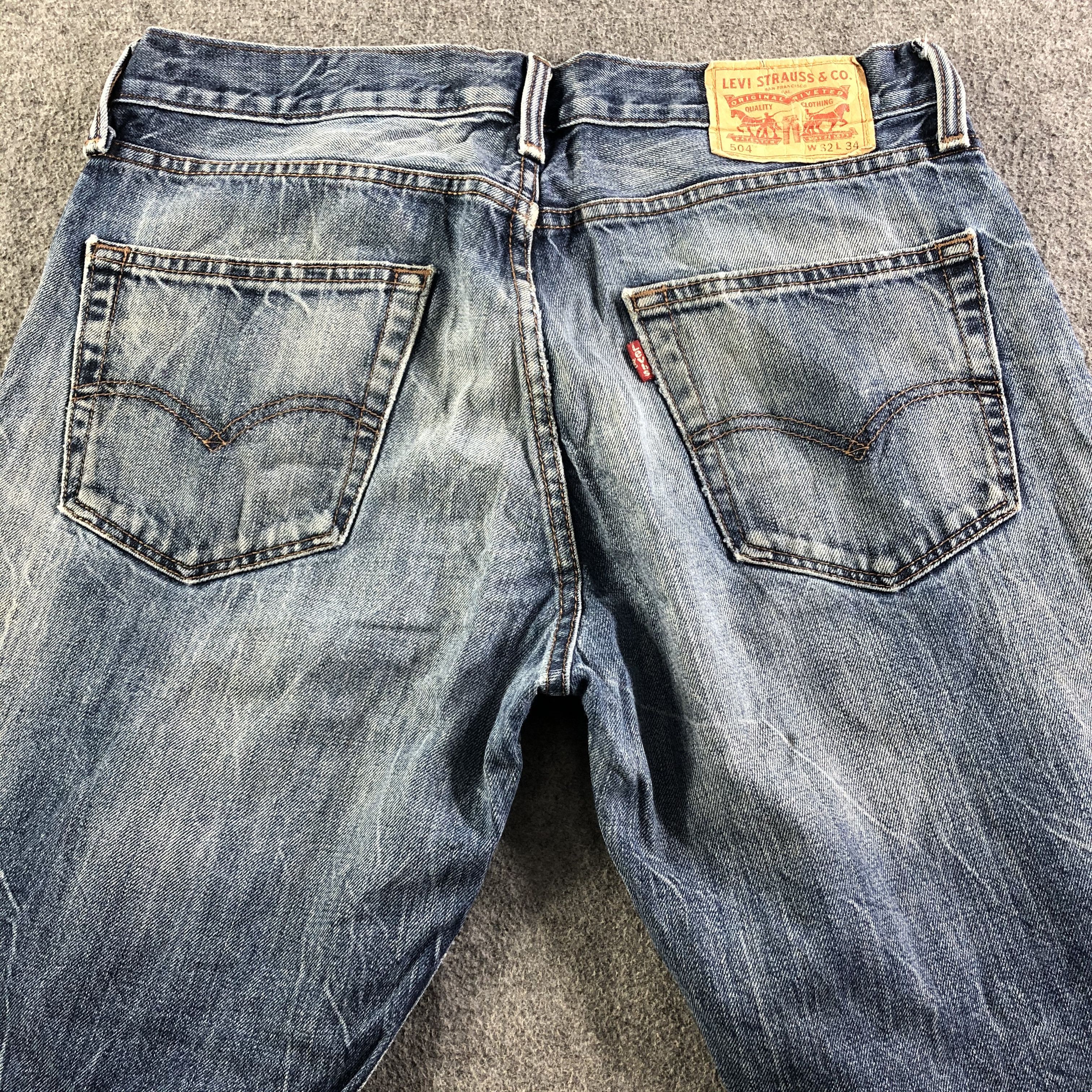 Levi's Vintage Blue Wash Levis 504 Jeans-J3181 Size US 33 - 4 Thumbnail