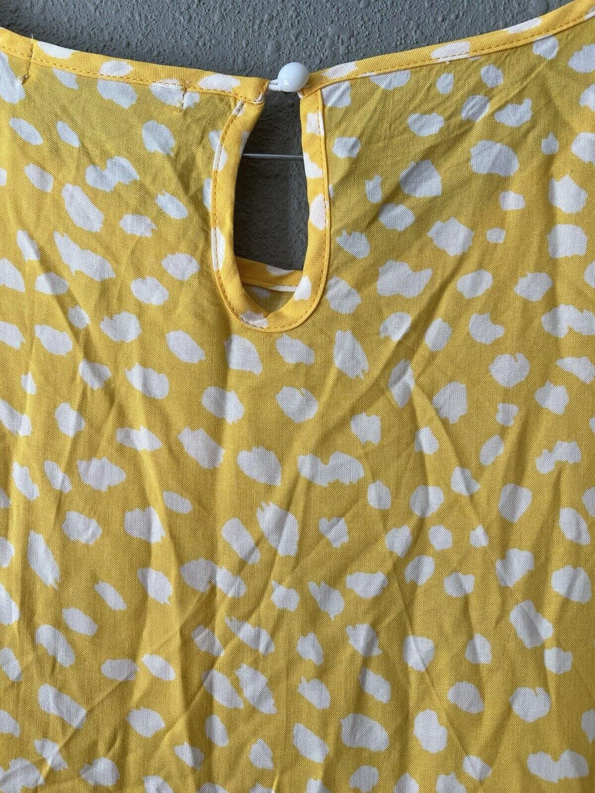 Designer Ecowish Dress in Beautiful Yellow Hues Sz L Size L / US 10 / IT 46 - 6 Thumbnail