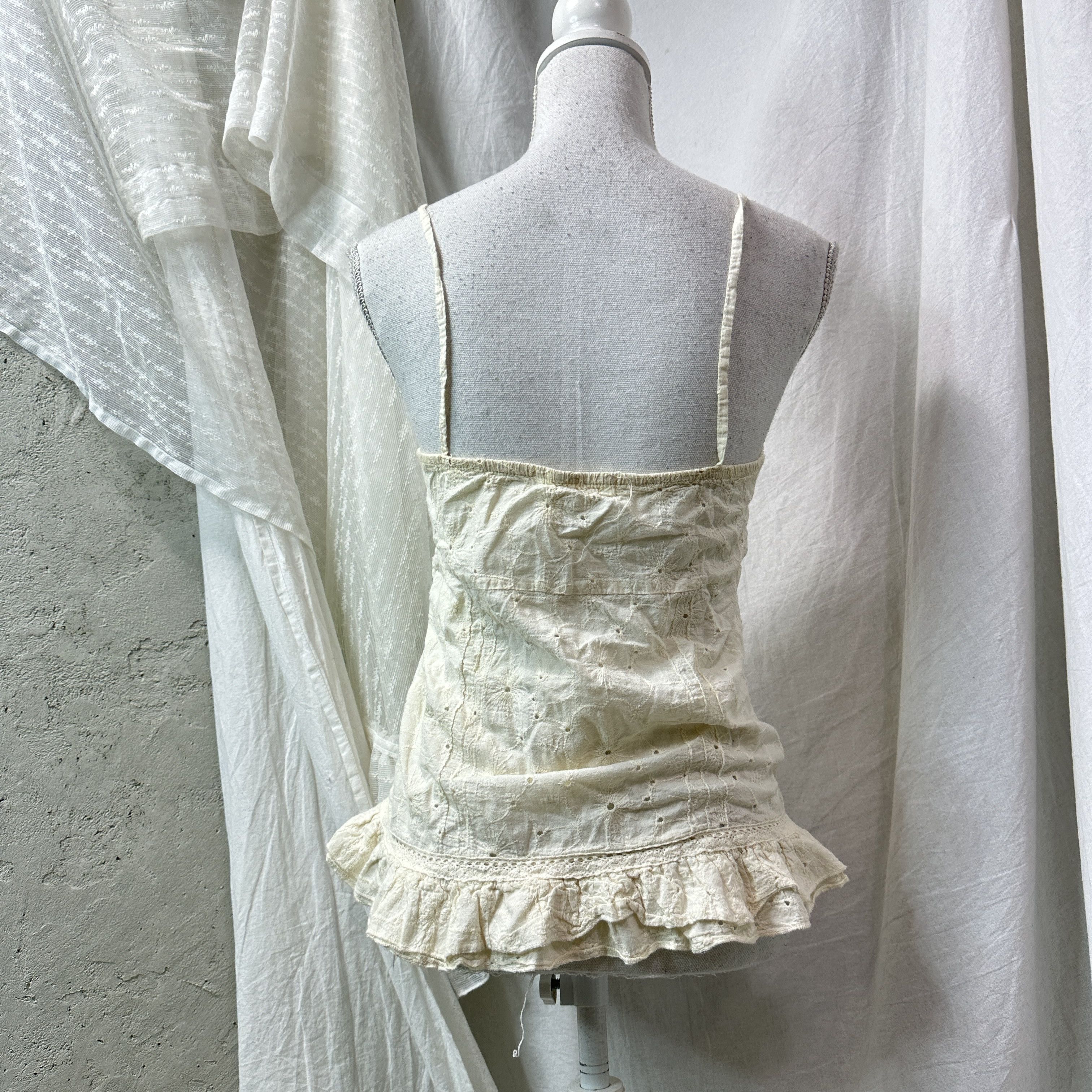 Vintage Vintage Buttoned Lace Cottage Core Top Y2K Size S / US 4 / IT 40 - 6 Thumbnail