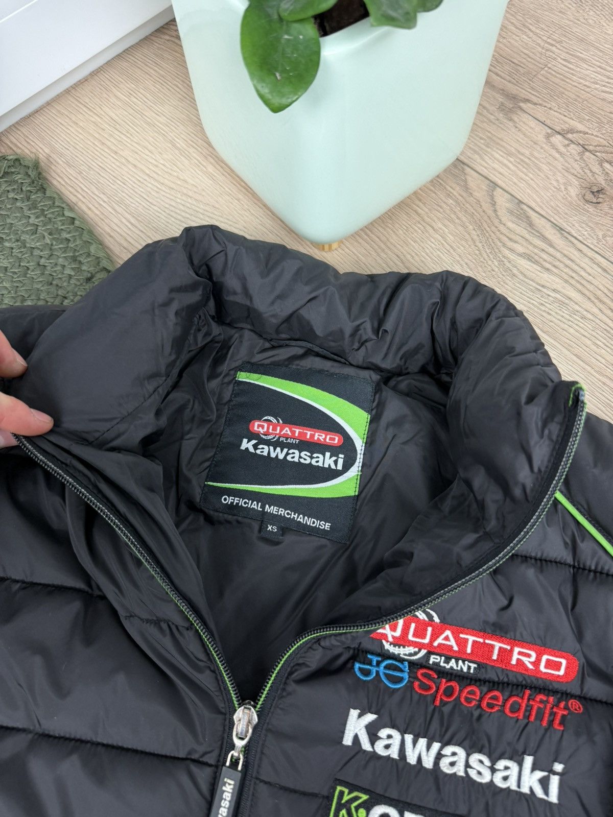 Japanese Brand × Vintage Vintage Kawasaki Quattro Plant Motors Sport Jacket Racing YK Size US XS / EU 42 / 0 - 8 Thumbnail