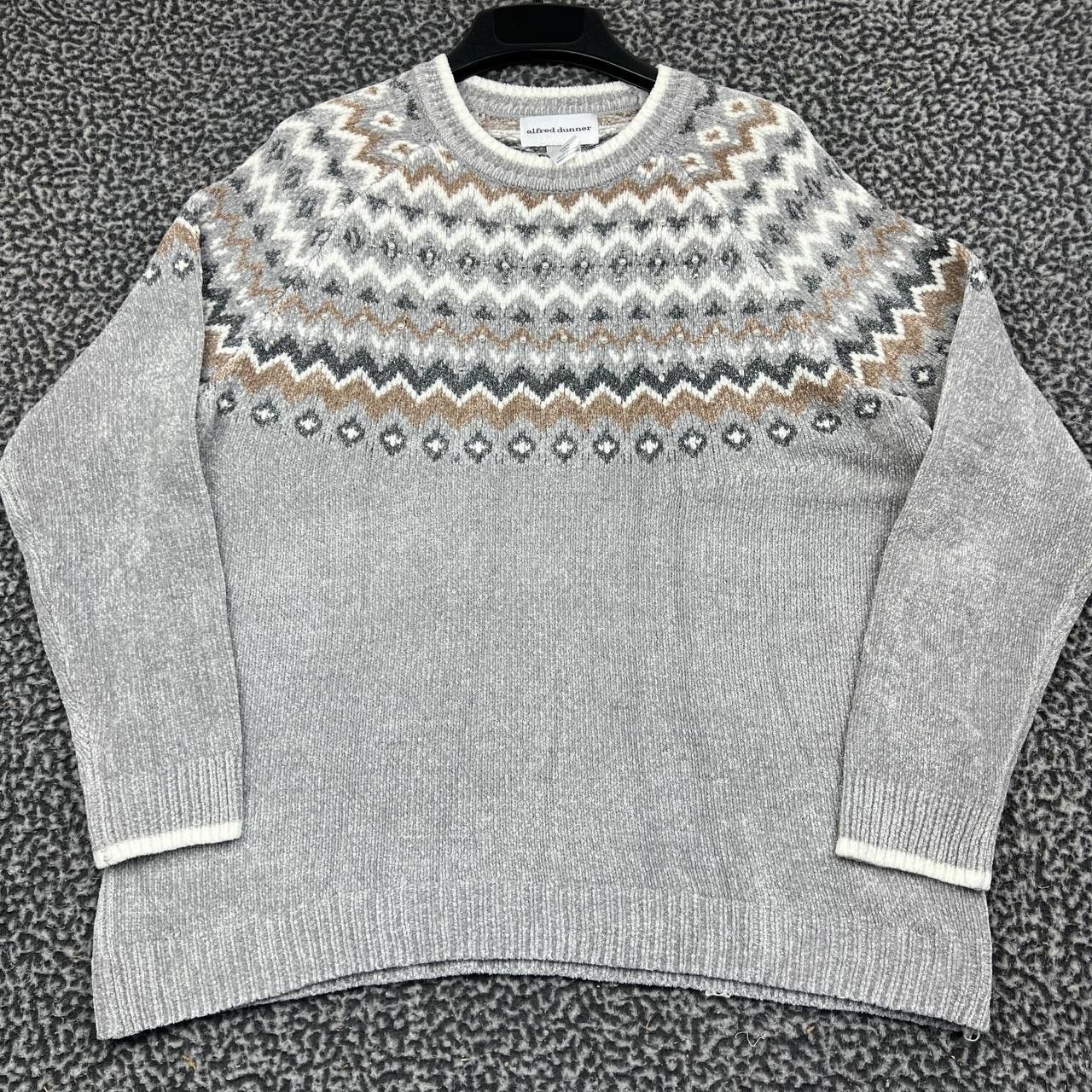 Other Alfred Dunner Sweater Women Large Isle Knitted Long Sleeve L Size L / US 10 / IT 46 - 1 Thumbnail