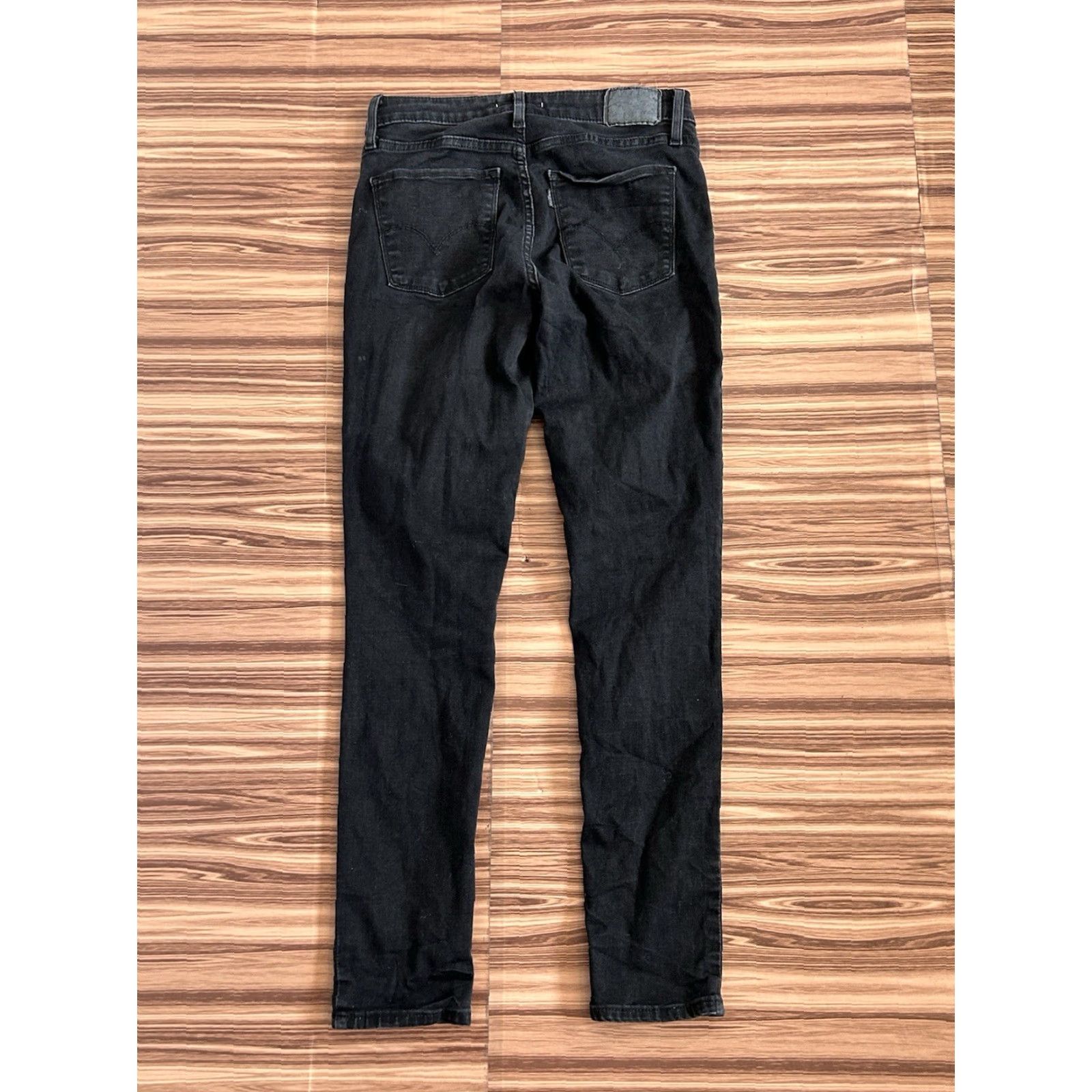 Levi's Levi’s 721 High Rise Skinny Jeans Womens Black Denim sz 28x30 Cotton Polyester Spandex Slimming Stretch 5-Pocket Logo Button Zipper Size 28" / US 6 / IT 42 - 2 Thumbnail