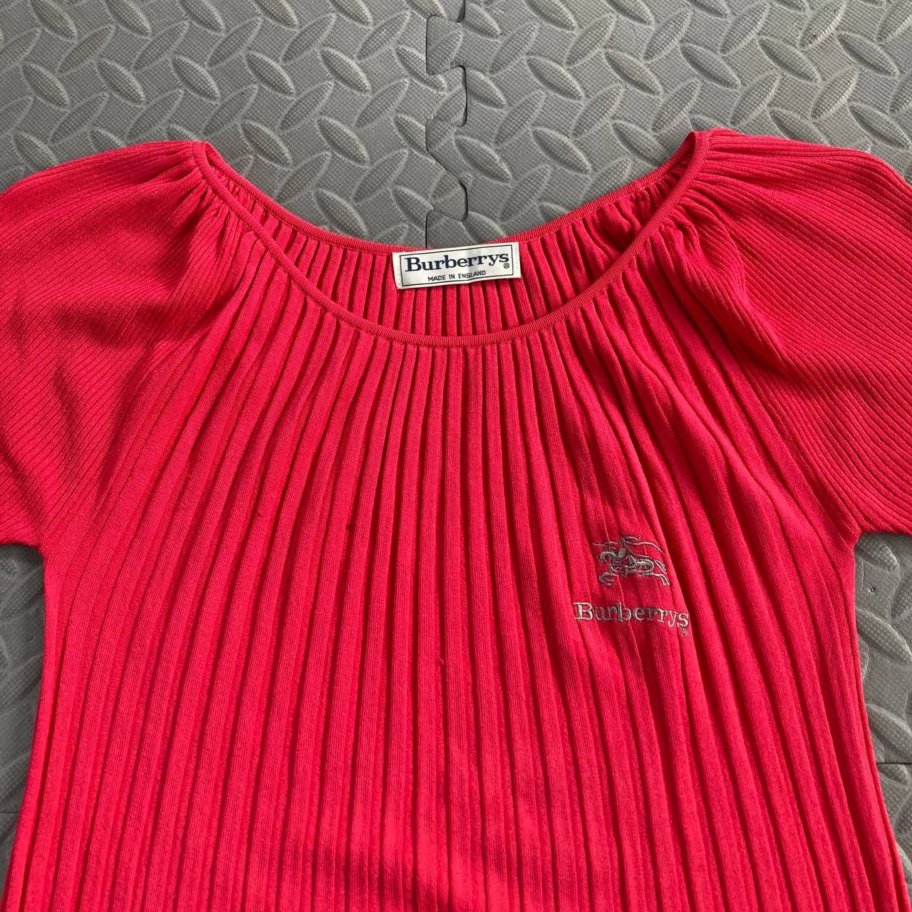 Burberry Vintage Rib Knit Puffer Sleeves Top Size S / US 4 / IT 40 - 7 Thumbnail