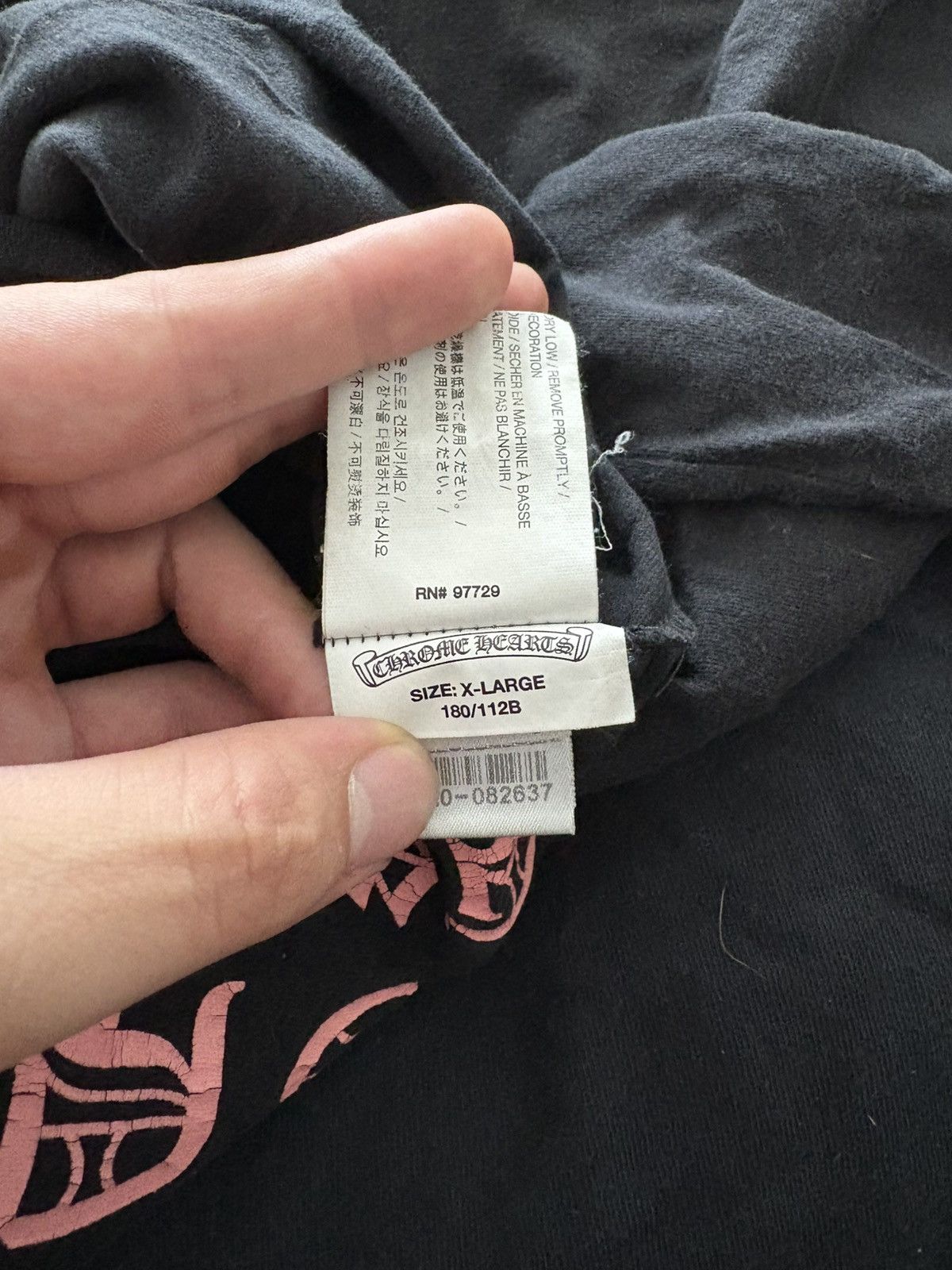 Chrome Hearts Pink chrome text longsleeve Size US XL / EU 56 / 4 - 5 Thumbnail