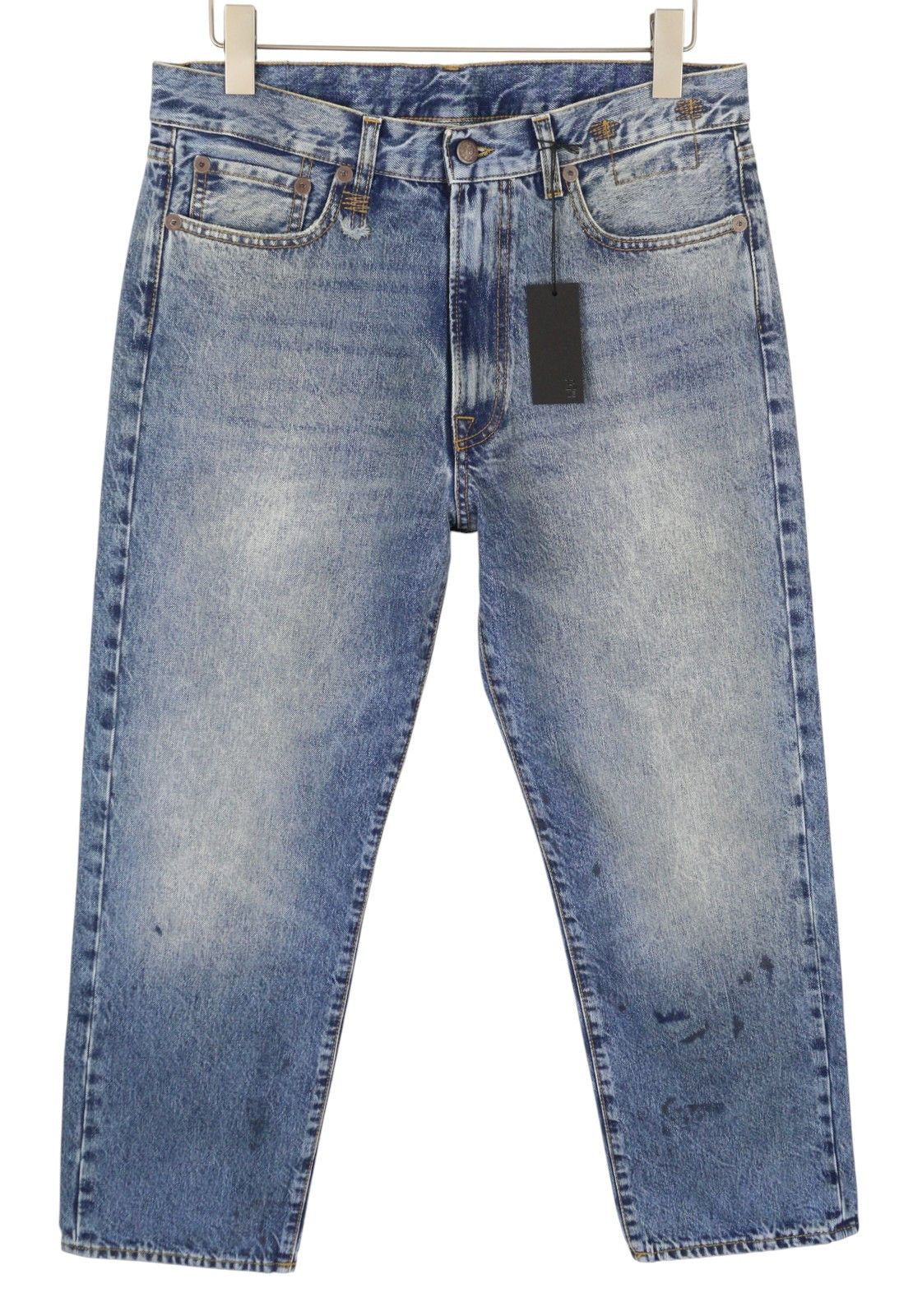 R13 BOYFRIEND 29 Jasper Cropped Blue PF25 Jeans 87191 Size 29" - 3 Thumbnail