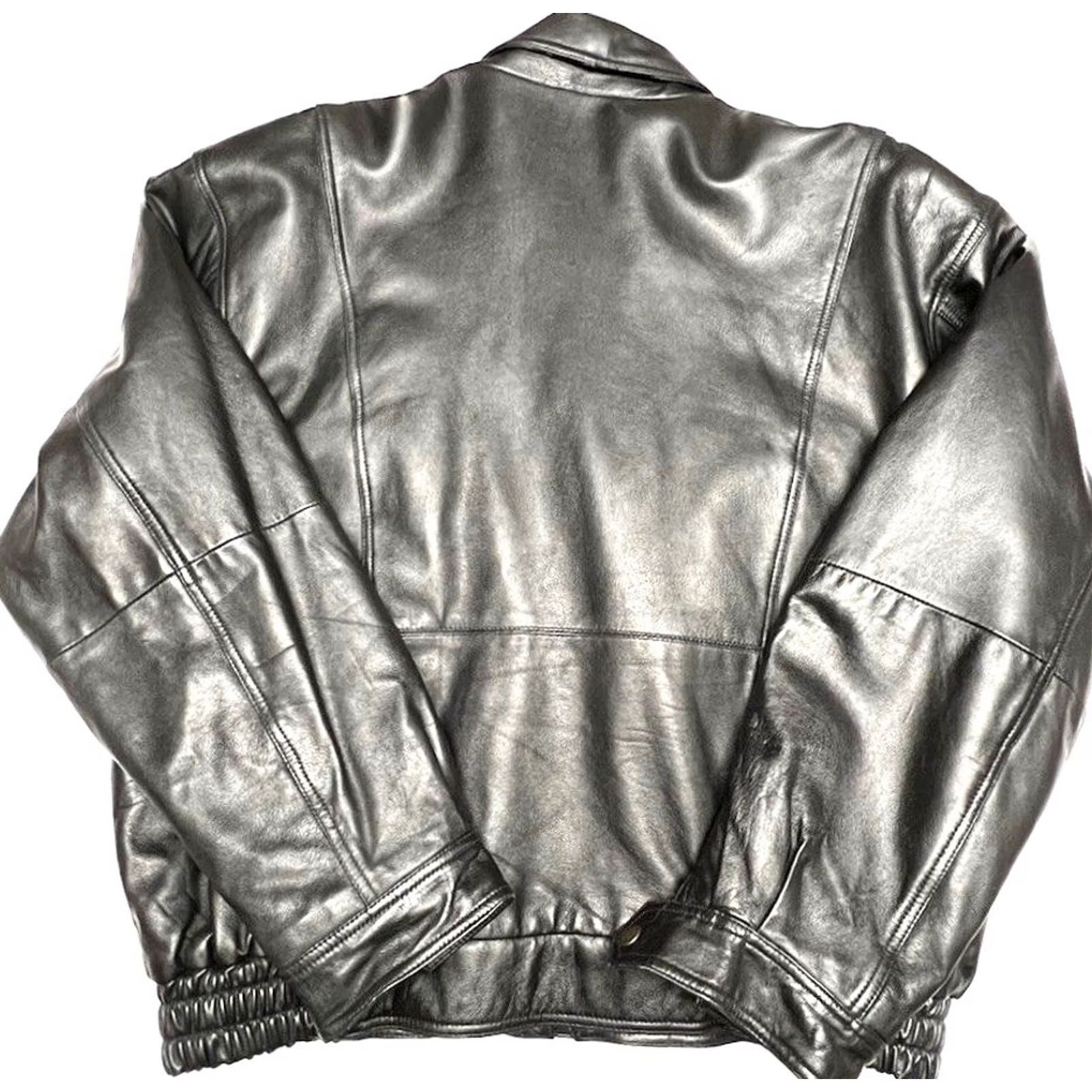 Vintage LA Loving Leather Jacket Bomber Mens XL Black Quilted Love Mickey Thompson Performance Tires & Wheels Size US XL / EU 56 / 4 - 6 Thumbnail