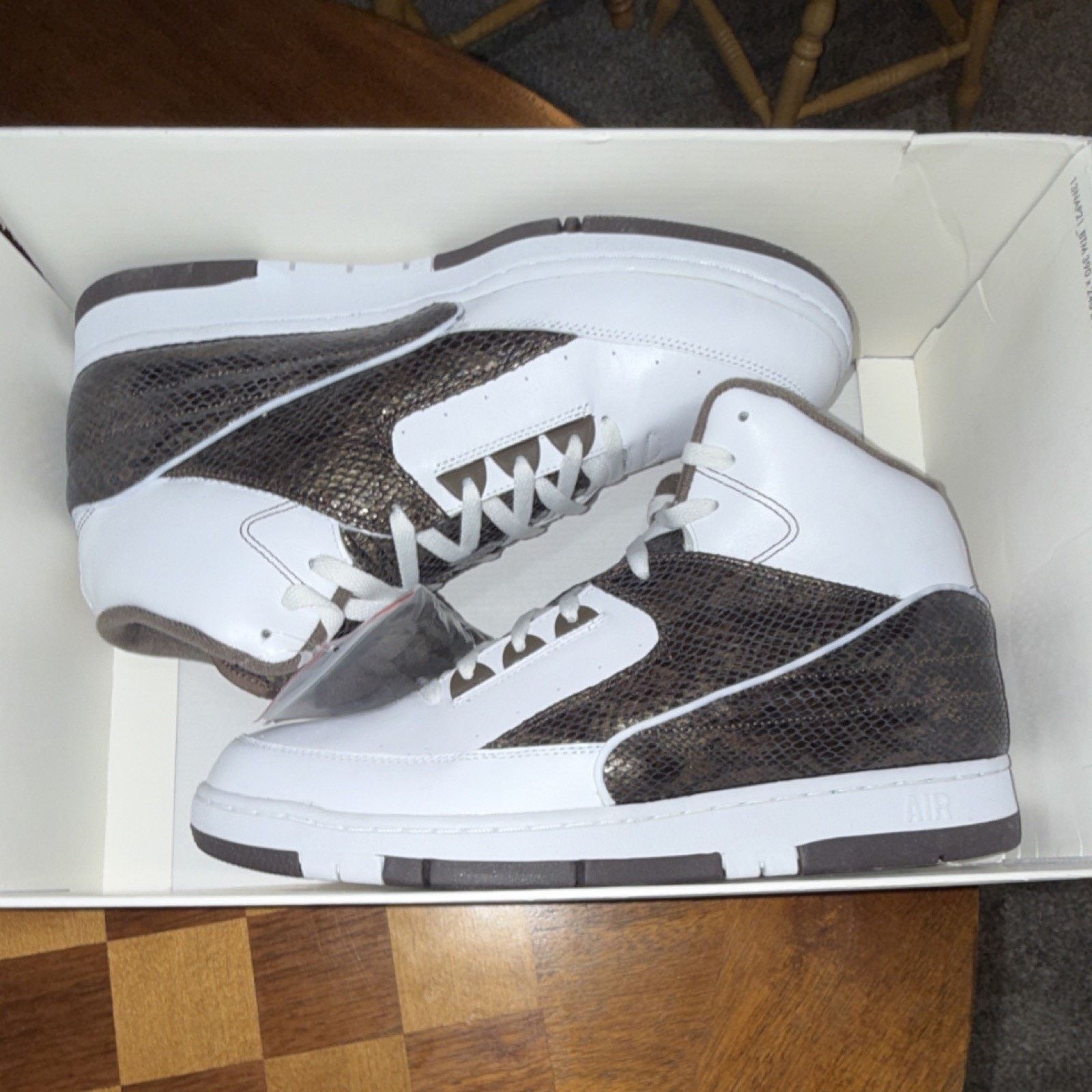 Nike Nike Air Python Lux SP White Baroque Brown High Top SIZE 13 Size US 13 / EU 46 - 9 Thumbnail