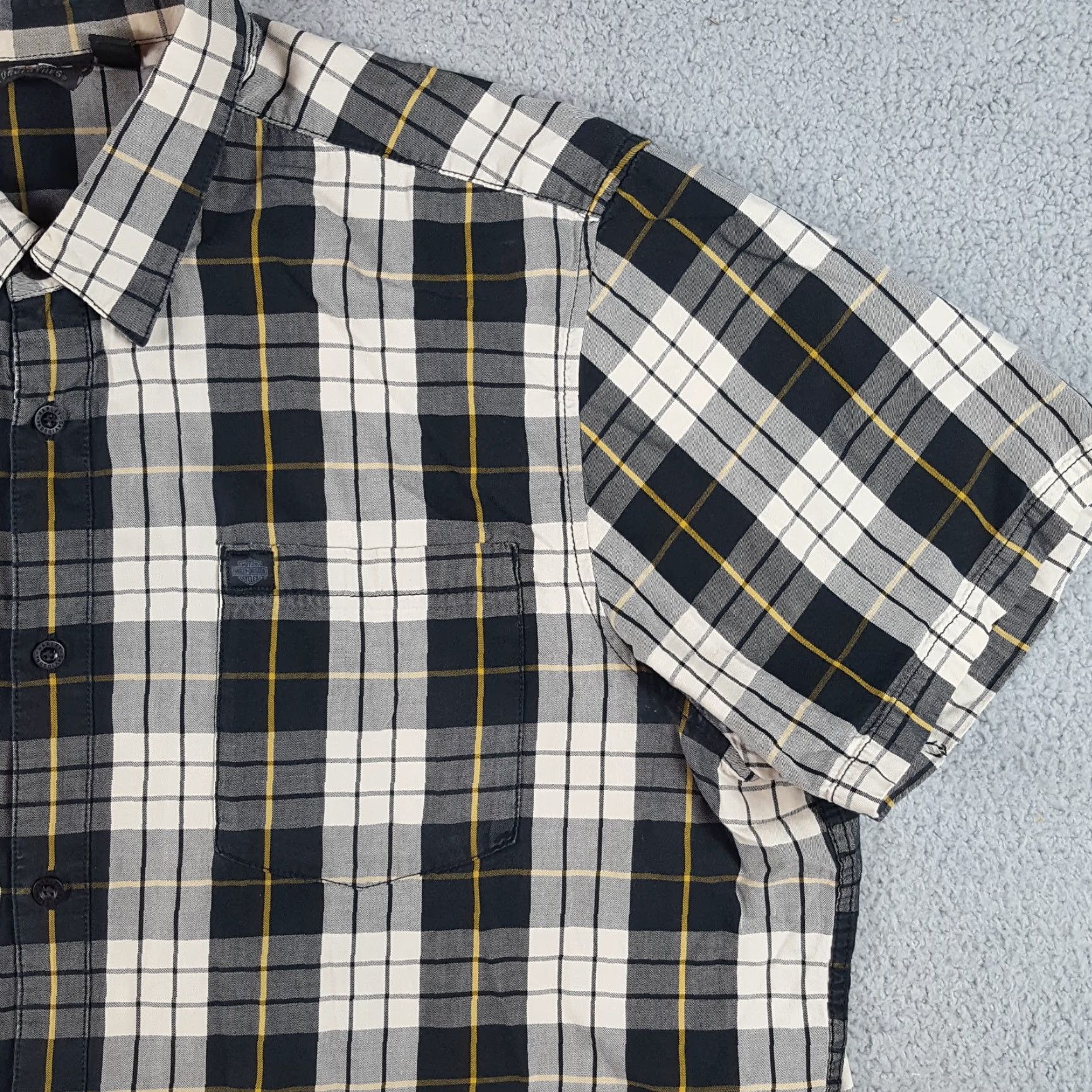 Harley Davidson Harley-Davidson Button Up Shirt - Plaid Eagle Logo 3XL Multi Color - Men's Shirt - 90s Biker Retro Workwear Size US XXL / EU 58 / 5 - 4 Thumbnail