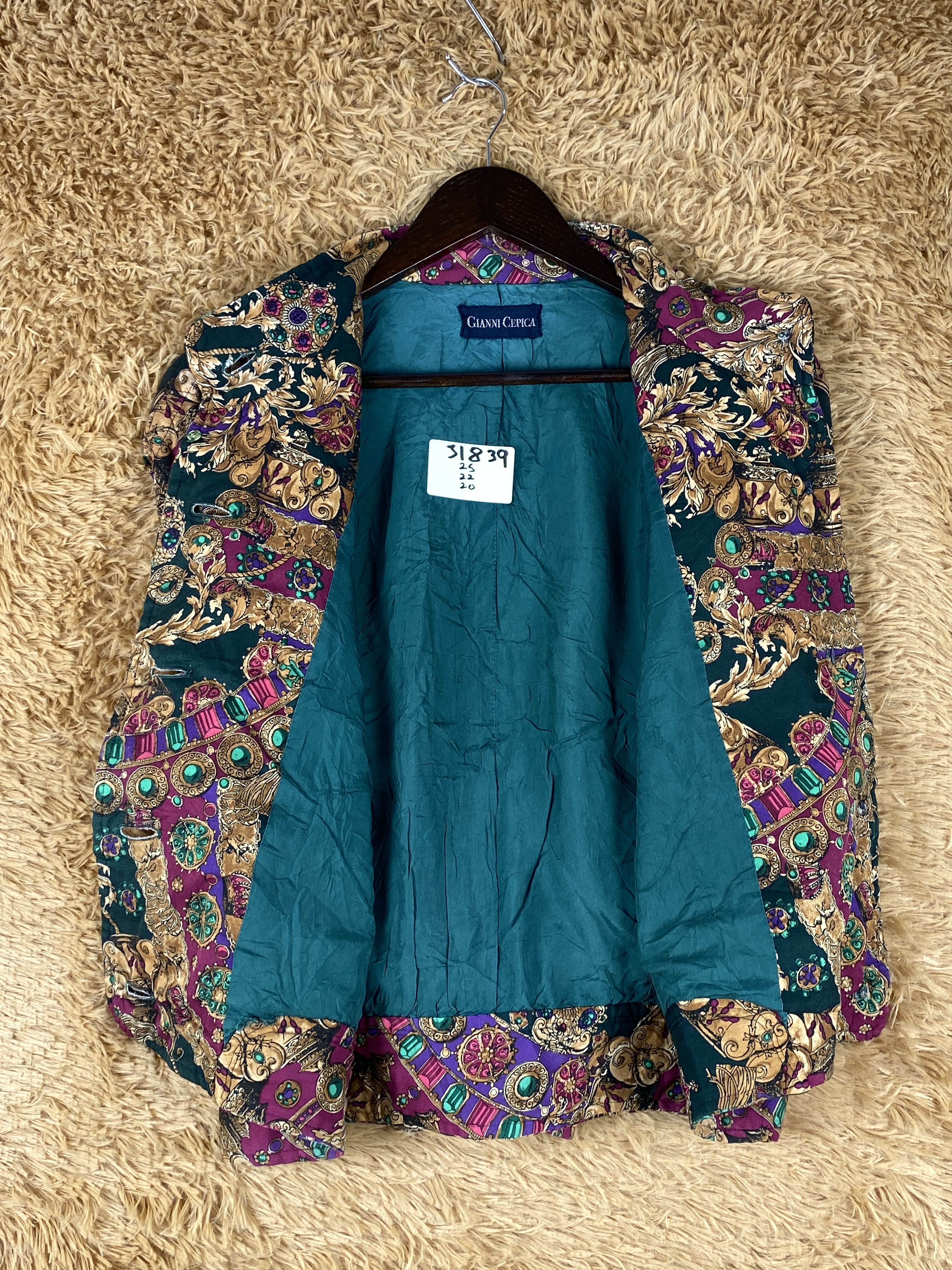 Vintage Gianni Cepica Retro Pattern Jacket J1839