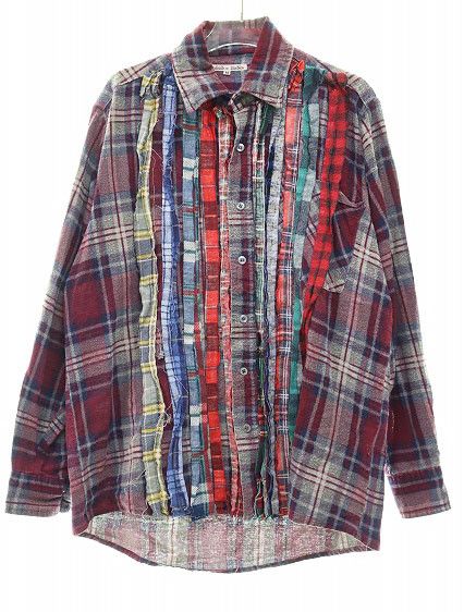 Needles Shirt Checkered Reconstructed Long Sleeve Multicolor Size US M / EU 48-50 / 2 - 1 Thumbnail