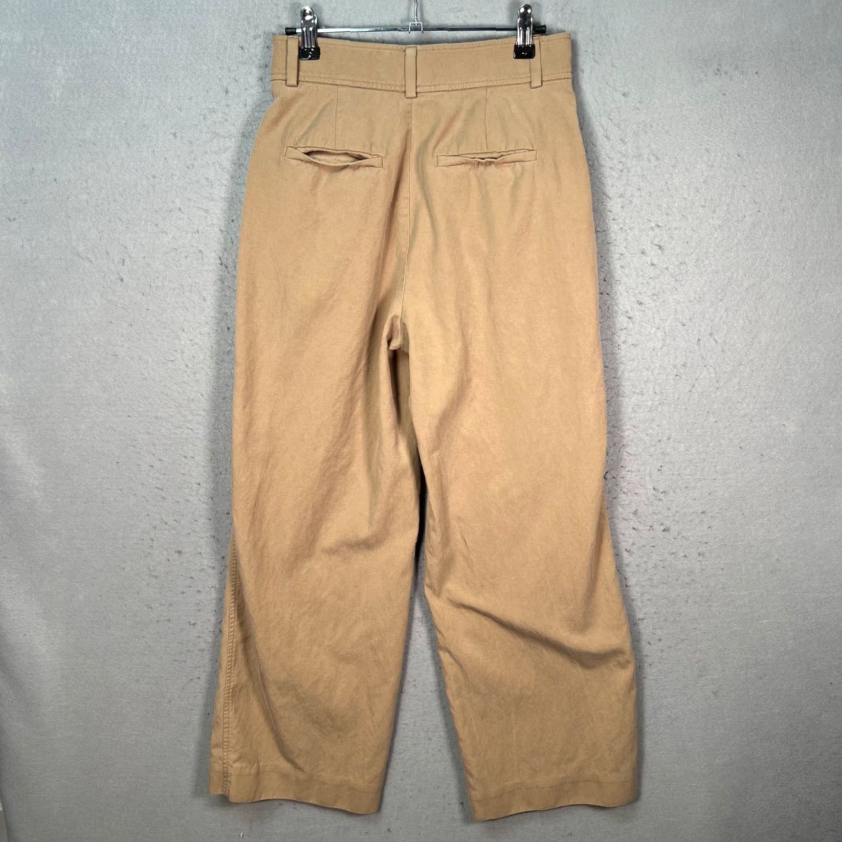 Everlane Everlane Pants Khaki Wide-Leg Pleated High-Waisted 0S Adult Womens Size 25" / US 0 / IT 36 - 2 Thumbnail
