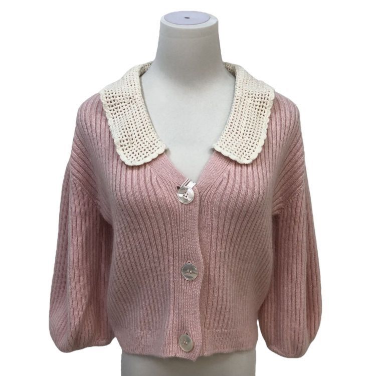 Miu Miu Miu Miu Crochet Collar Cardigan Size 42 Size M / US 6-8 / IT 42-44 - 1 Thumbnail