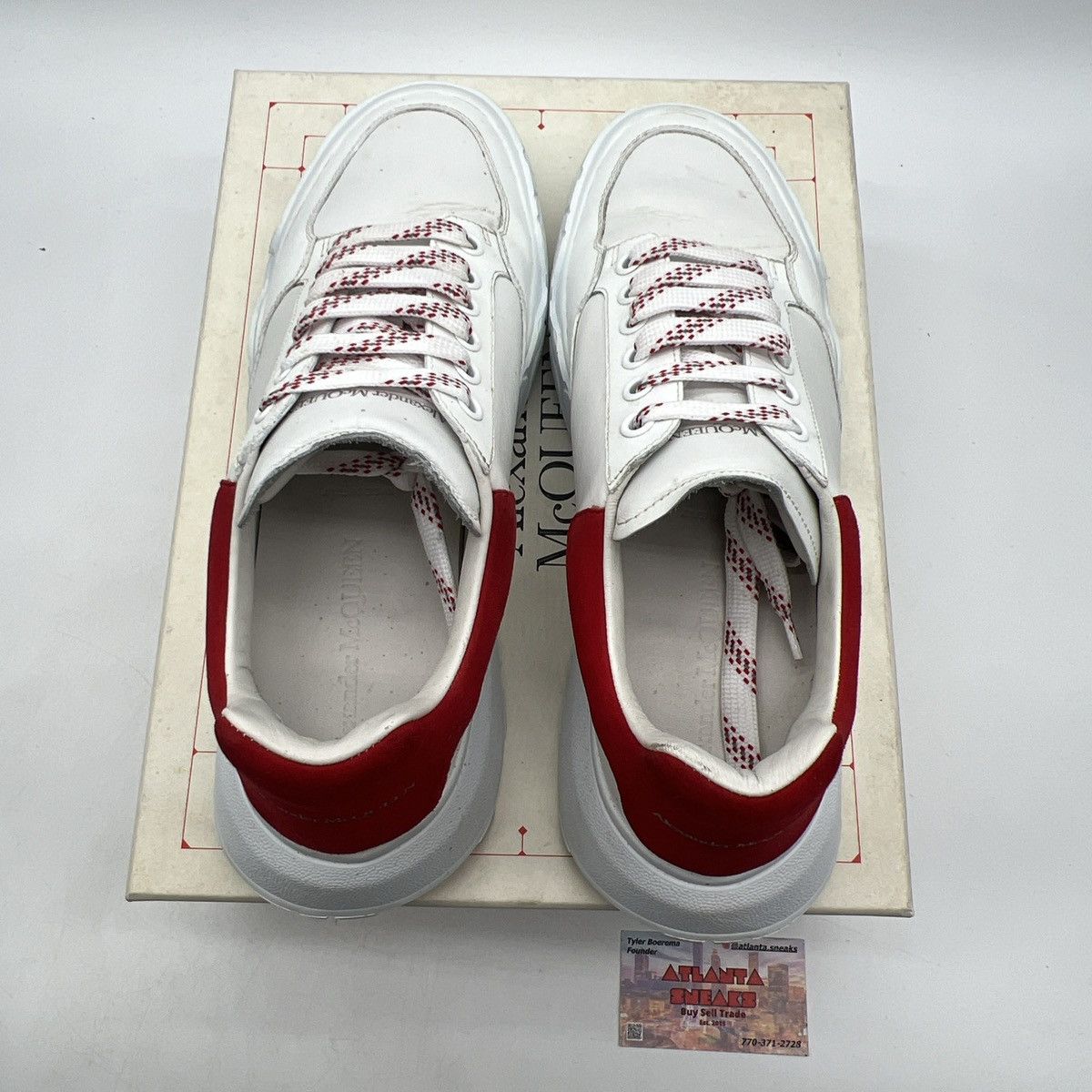 Alexander McQueen Alexander McQueen Oversized Court Trainer White Lust Red Size US 10 / EU 43 - 6 Thumbnail