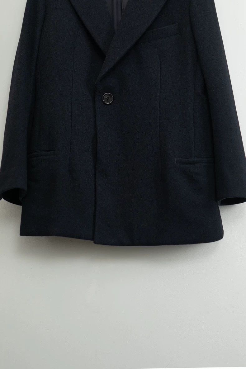 Yohji Yamamoto Yohji Yamamoto Black woolen with plush collar jacket 2504-N Size US L / EU 52-54 / 3 - 5 Thumbnail
