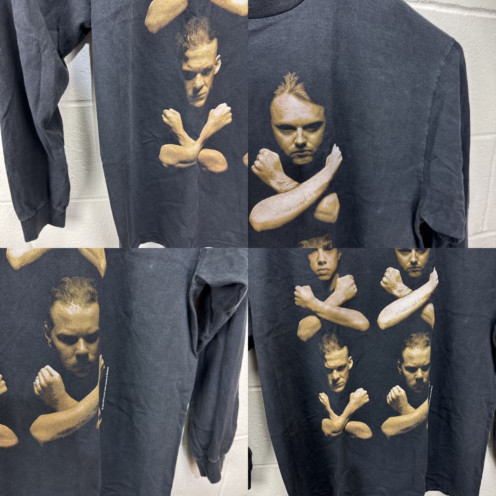 Vintage Metallica Long Sleeve Shirt Graphic Print Black XL Modern Band Tee 80s Rock Mens Size US XL / EU 56 / 4 - 8 Thumbnail