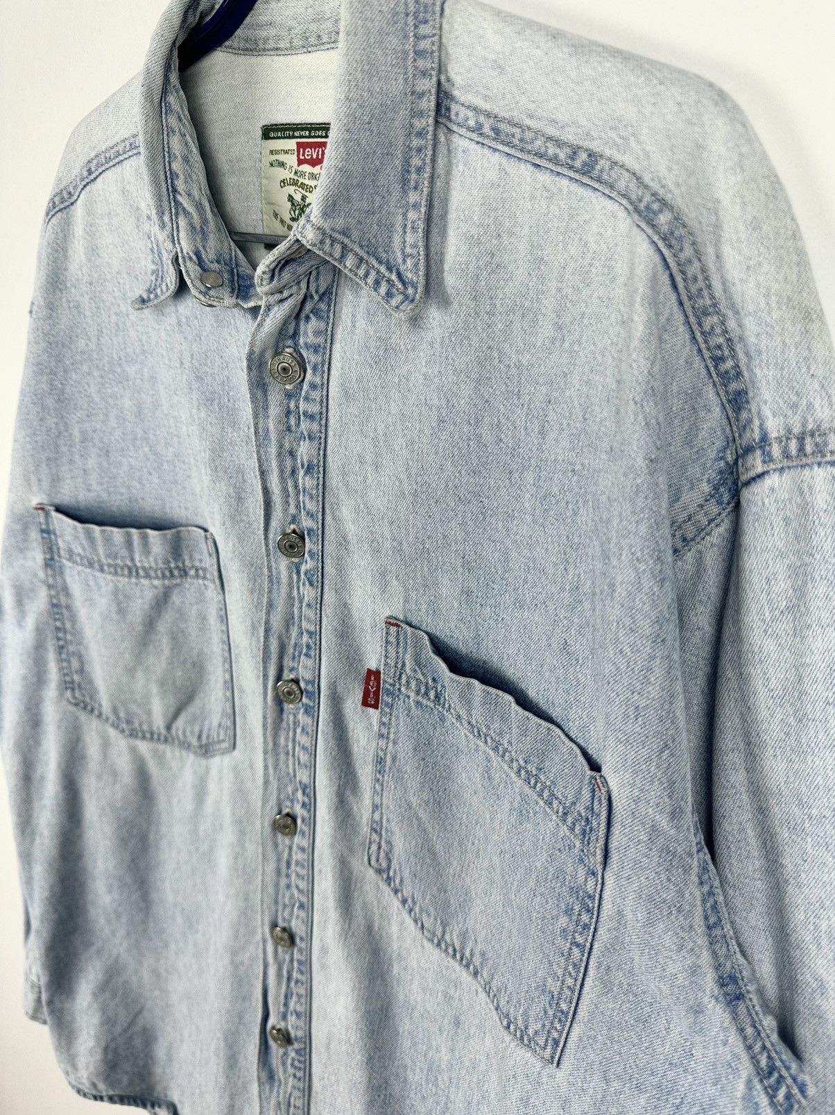 Levi's Levi’s Oversized Long Sleeve Denim Shirt Size US S / EU 44-46 / 1 - 4 Thumbnail