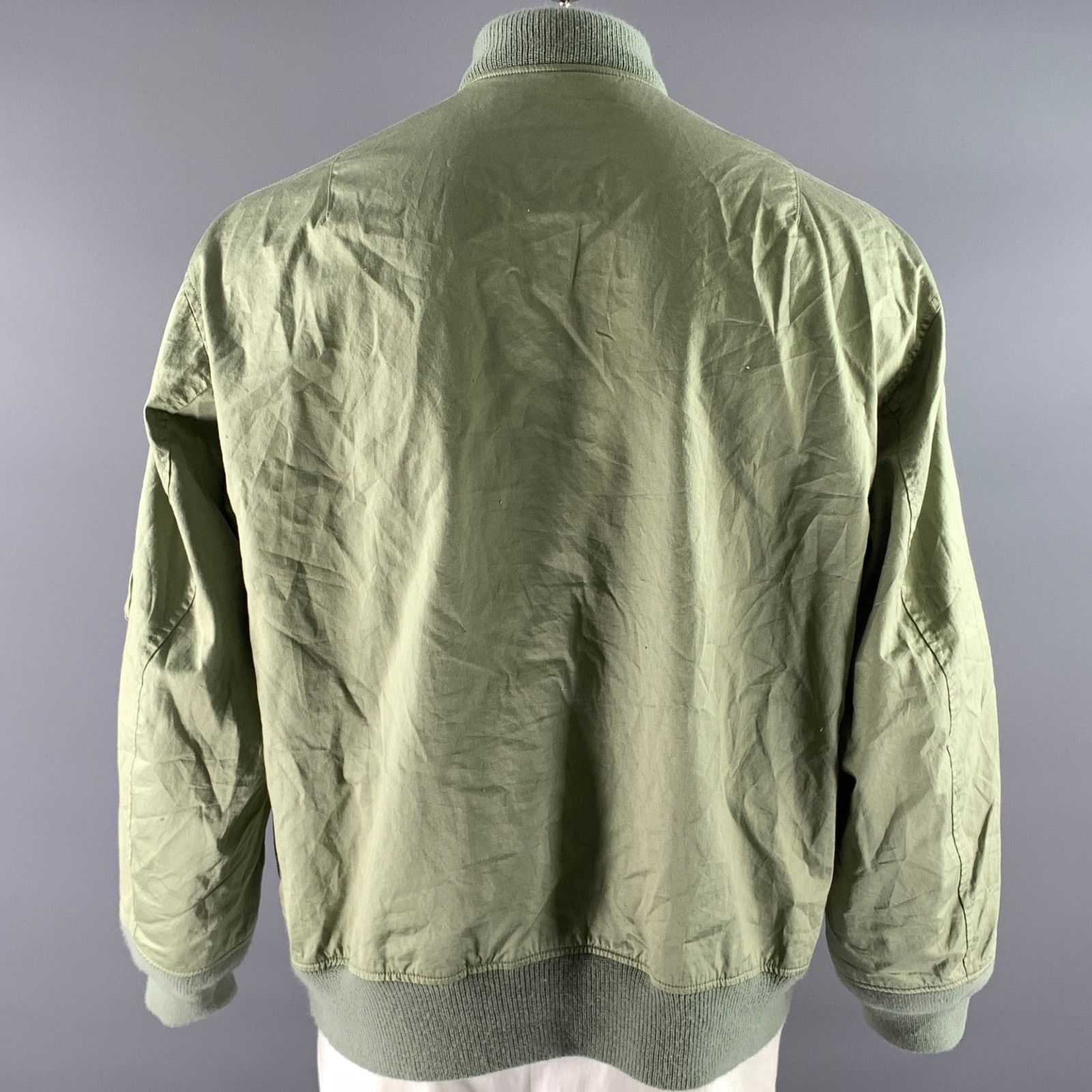 Beams Plus BEAMS PLUS Size XL Green Sage Cotton Bomber Jacket Size US XL / EU 56 / 4 - 4 Thumbnail