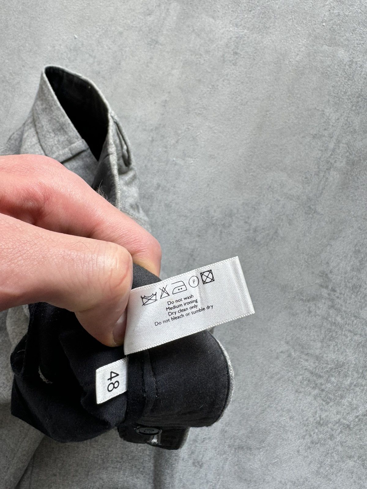 Designer RECYCLED Wool Pants Grey Trousers Uniform For DEDICATED Mens Size US 26 / EU 42 - 7 Thumbnail