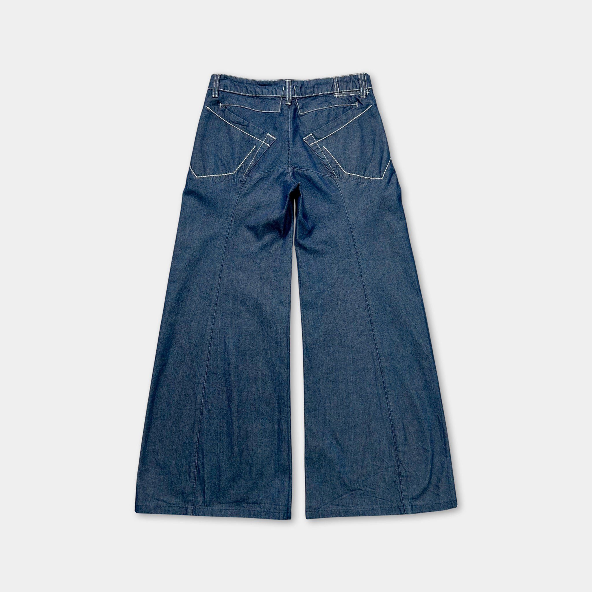 Other Marithé + François Girbaud Classic Wide Leg Dark Denim Three Size 27" / US 4 / IT 40 - 5 Thumbnail